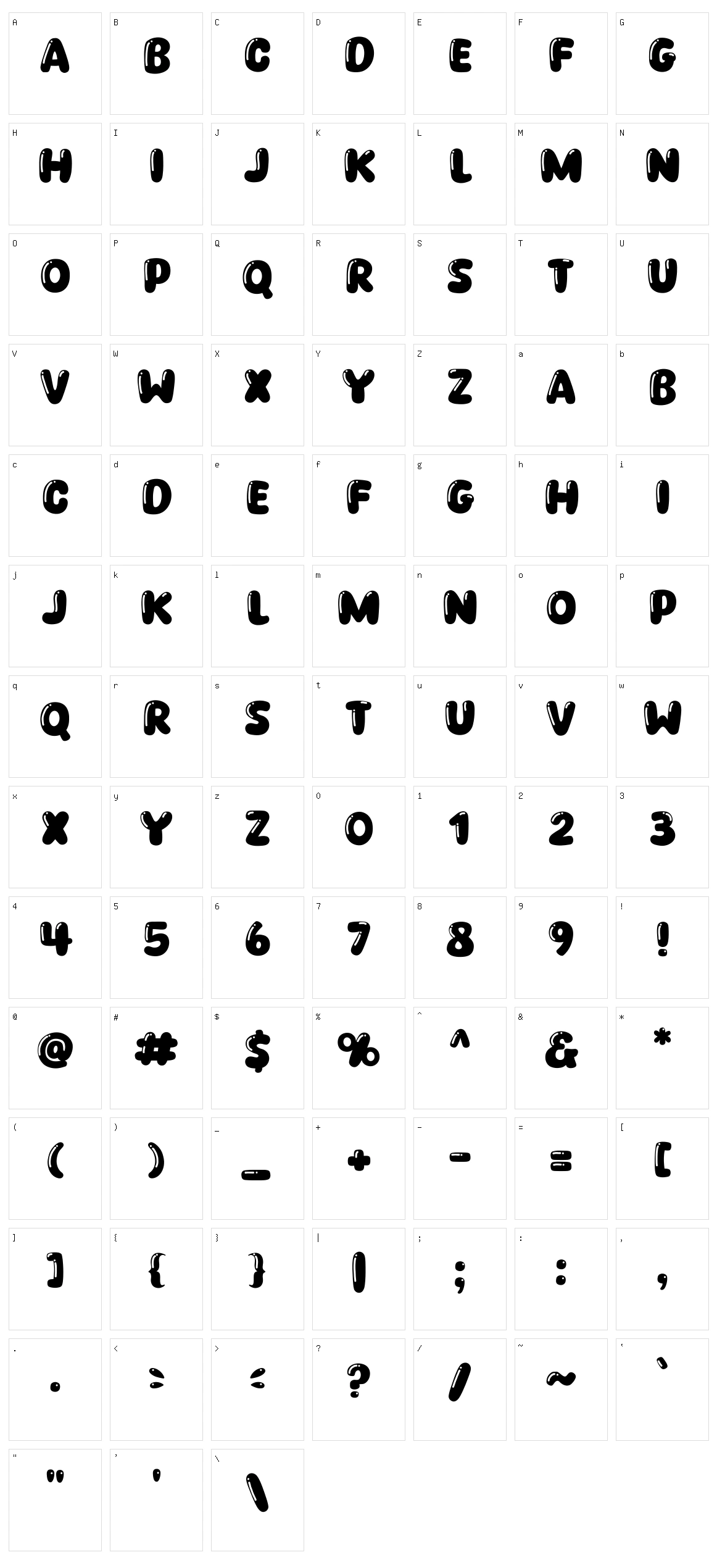 Copyduck Character Set