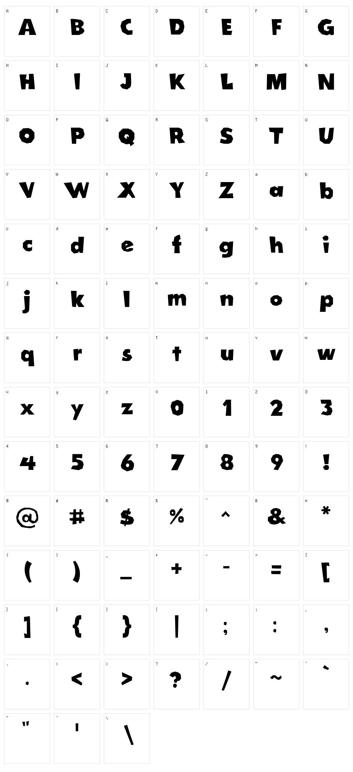 Cordel Groteska Character Set