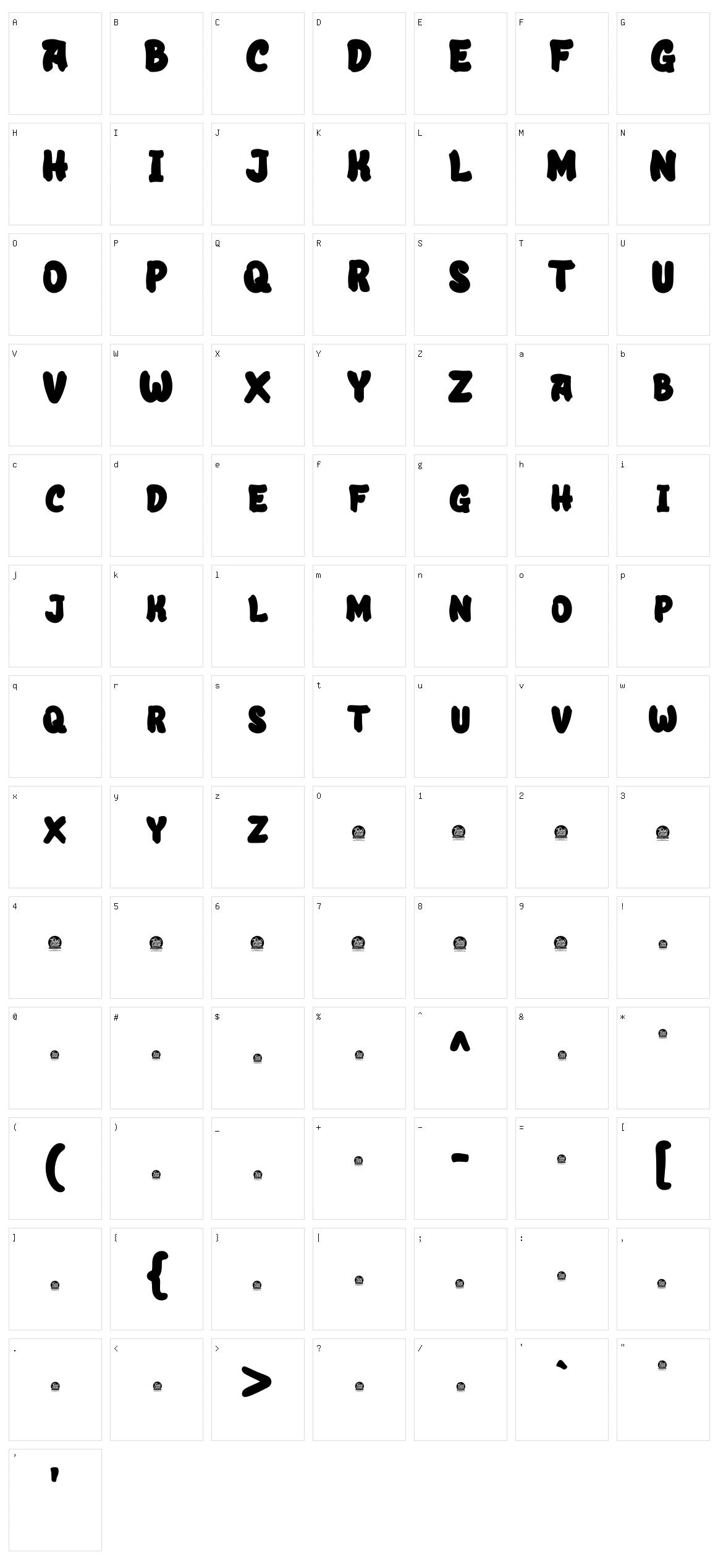 Angombe Character Set