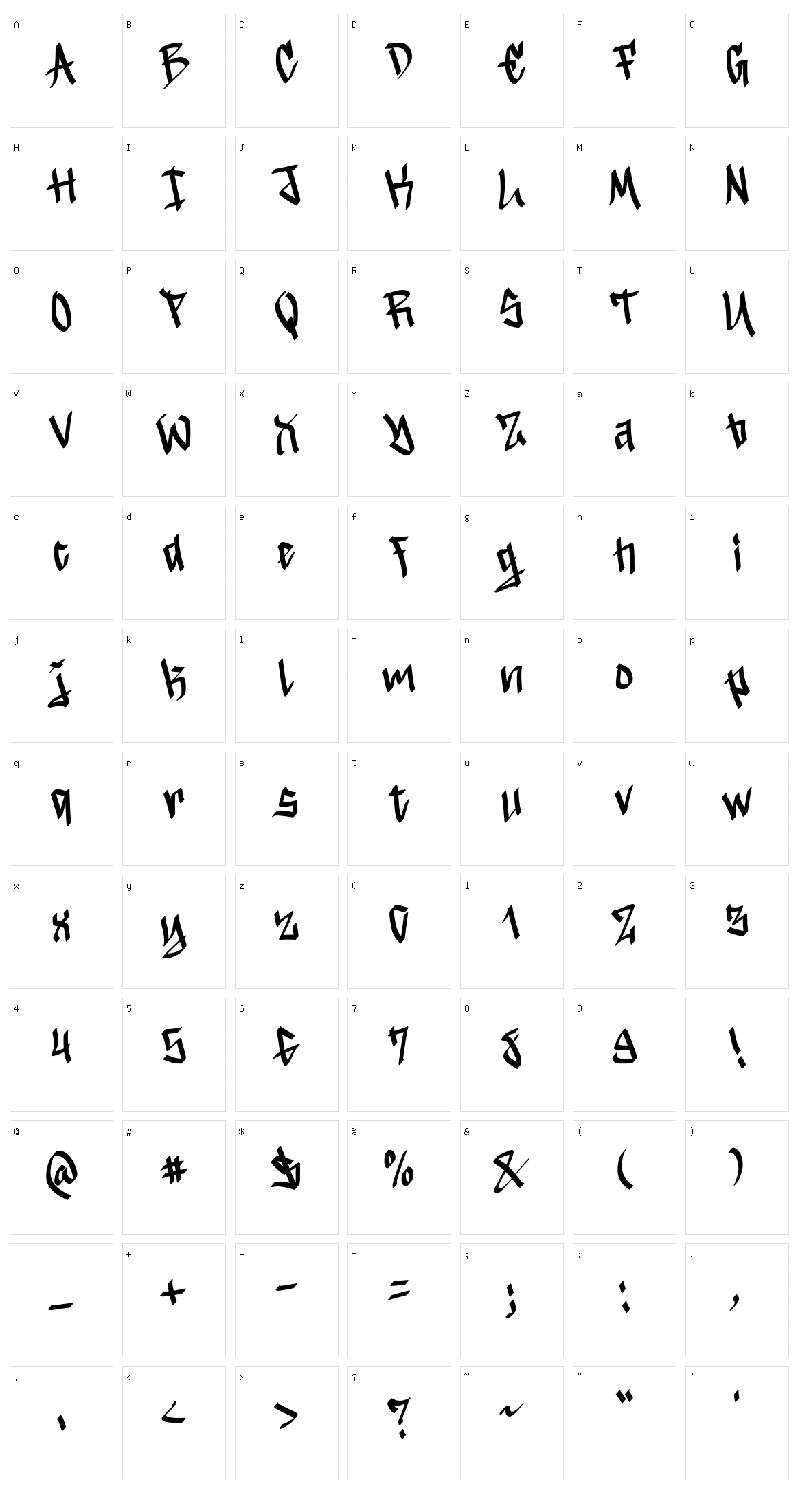 Gin Fight Character Set