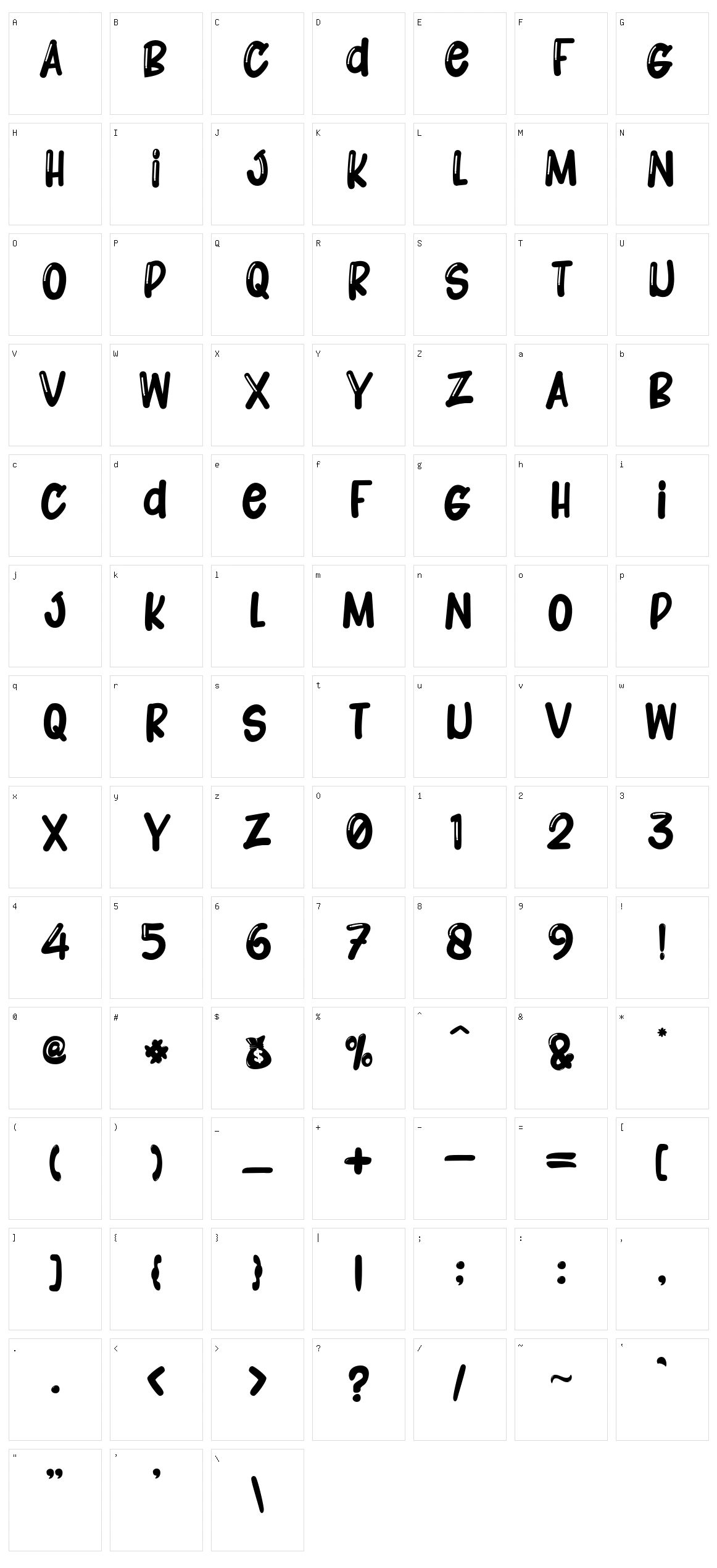 Crazy Rich Character Set