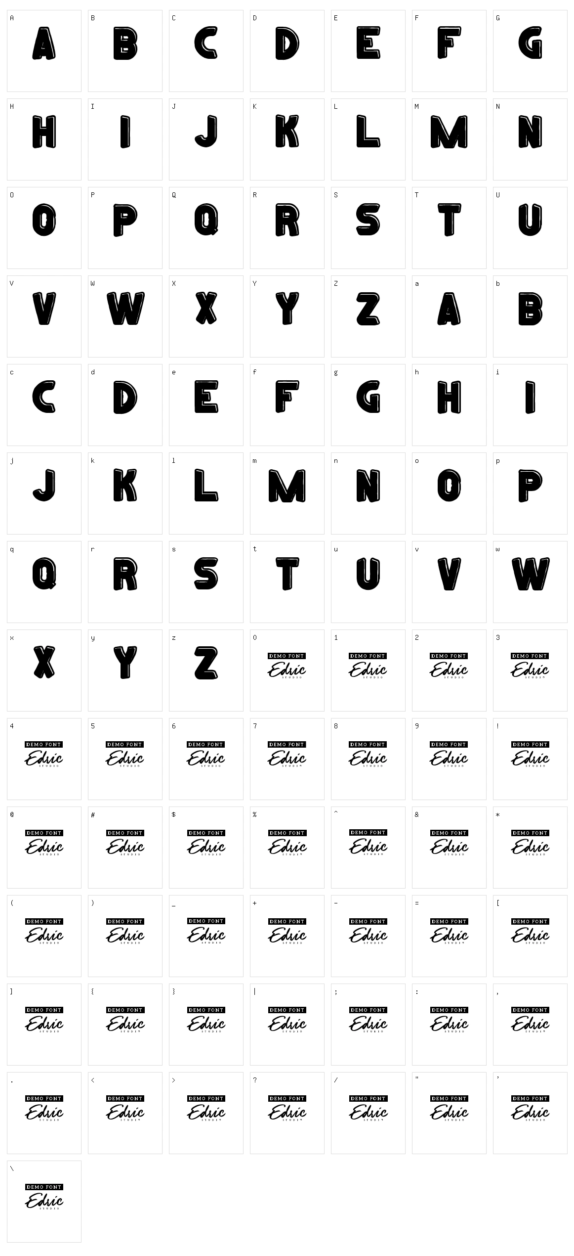 Crazytoon Character Set