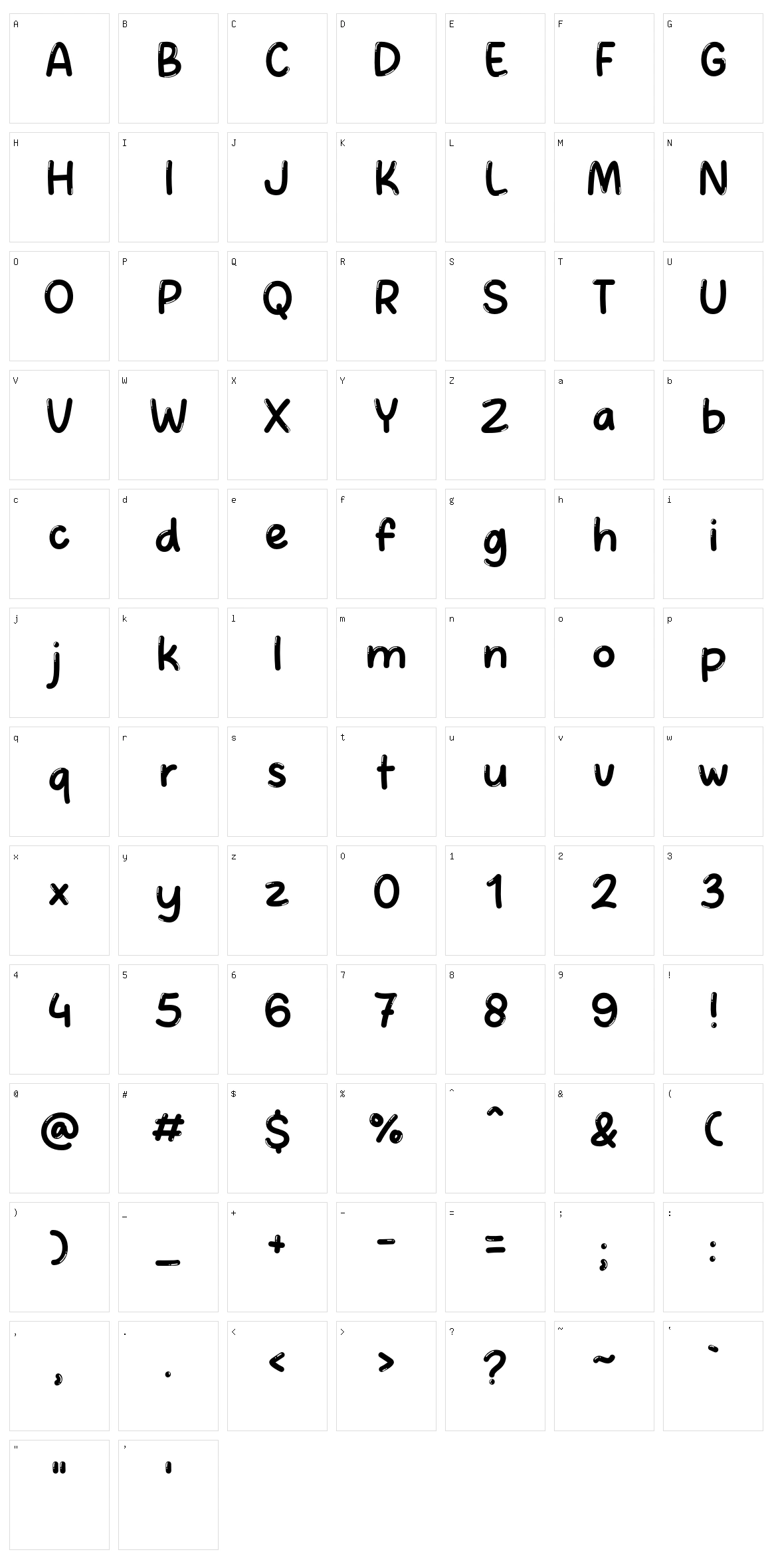 Crush Bubble Character Set