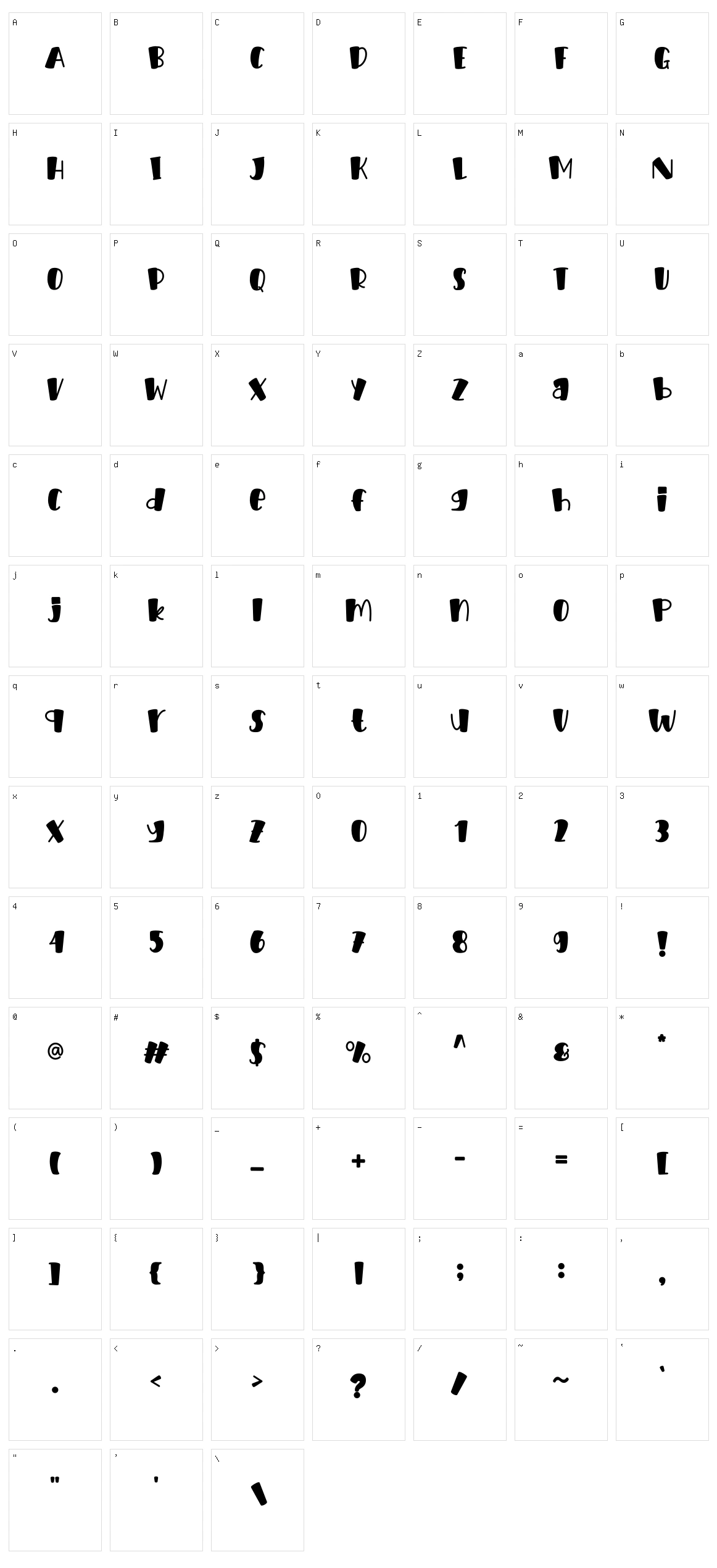 Cubby Blondy Character Set