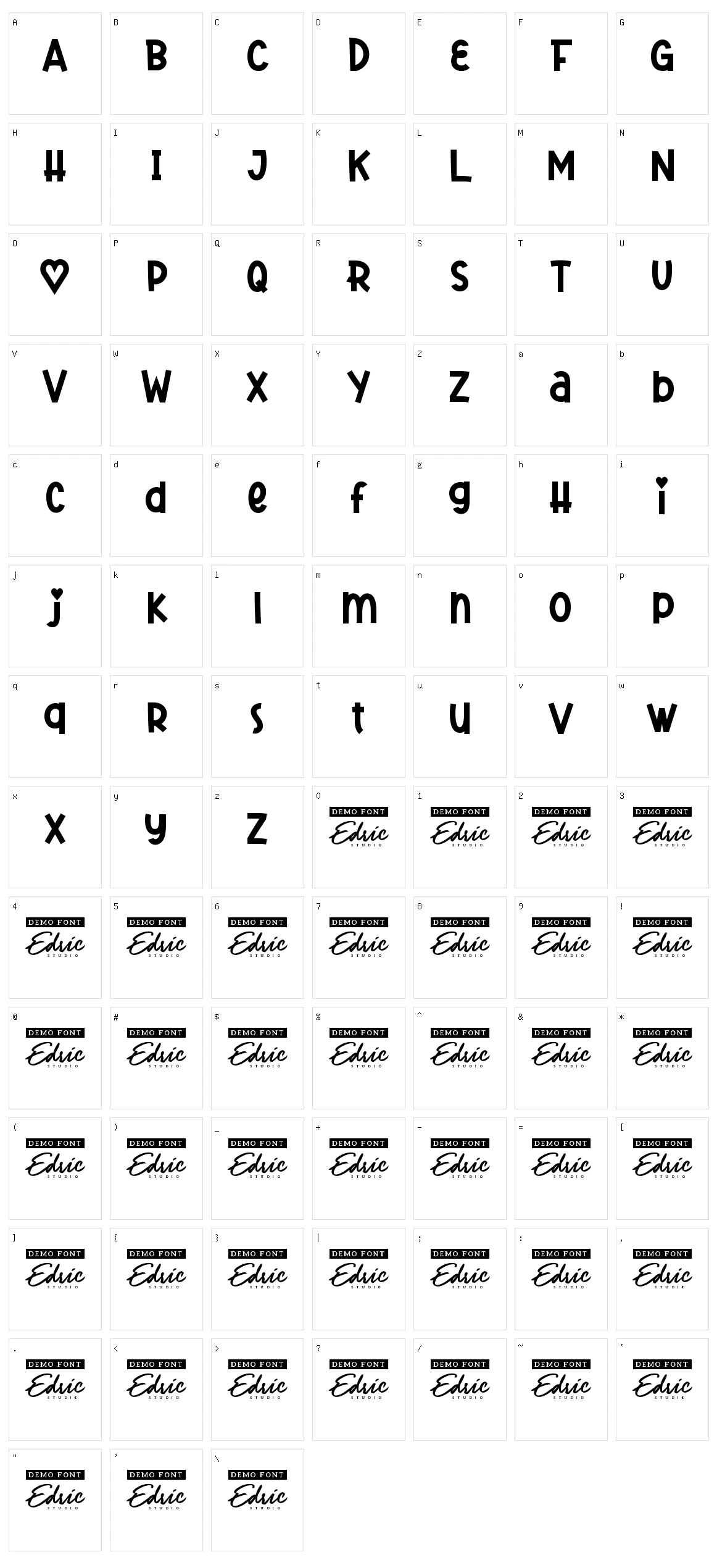 Cute Lovely Character Set