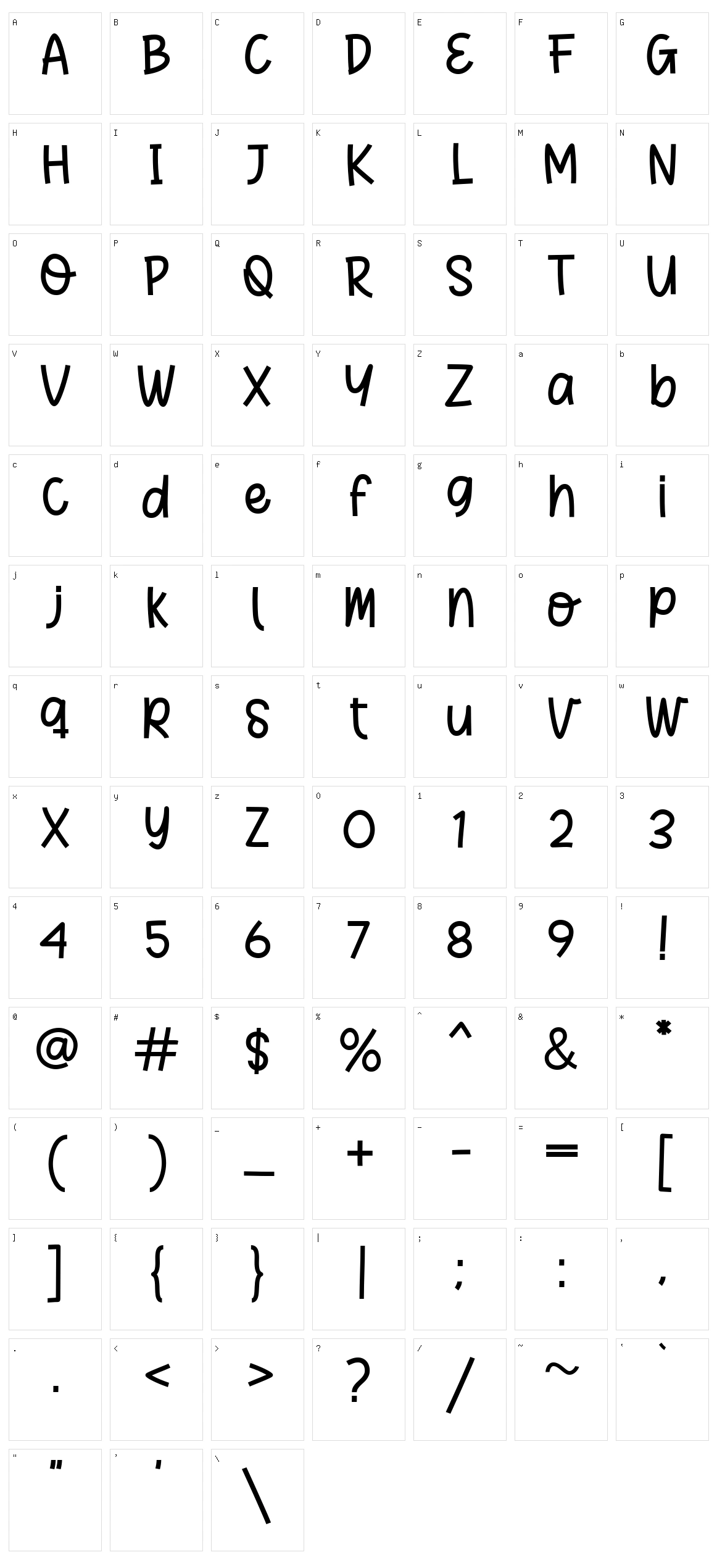 Cute Miaww Character Set