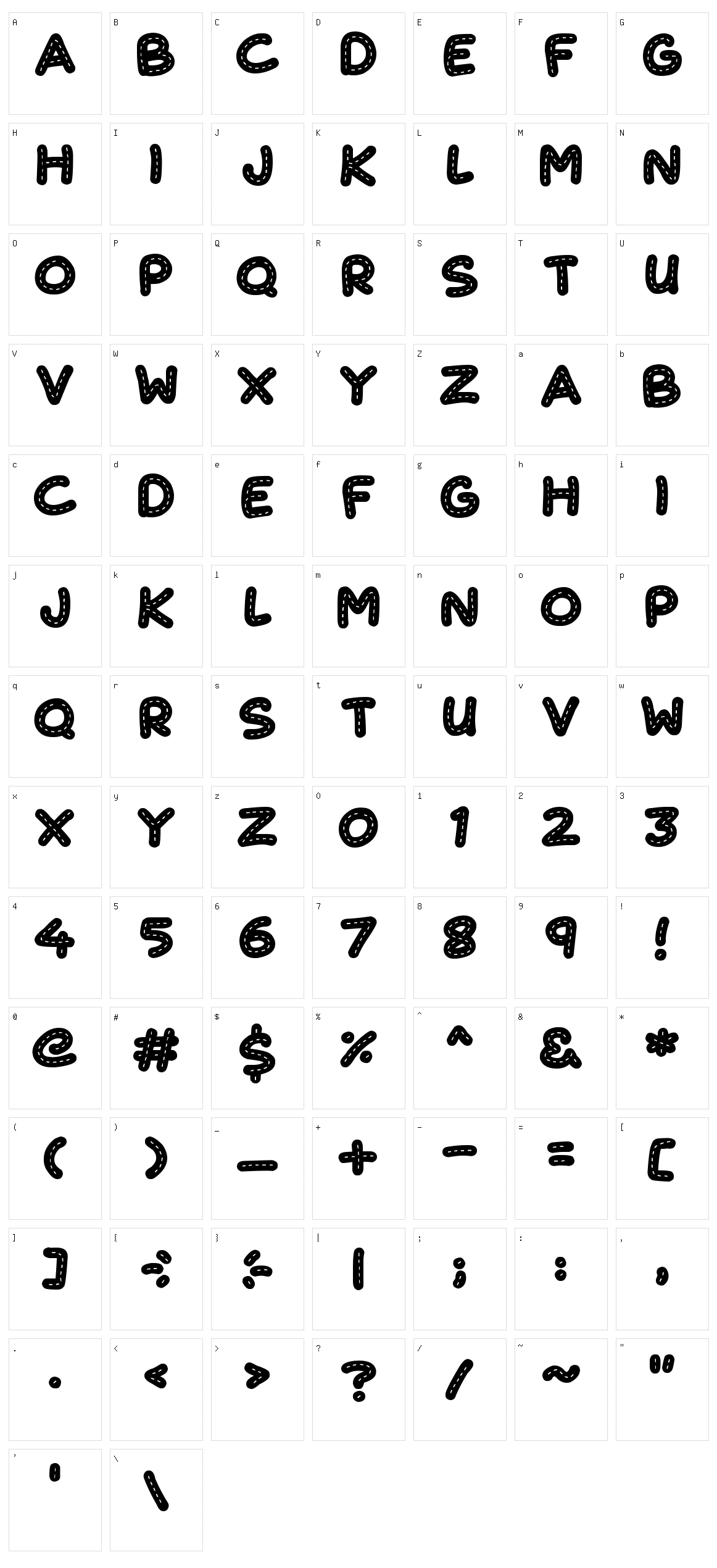 Cute Stitch Character Set