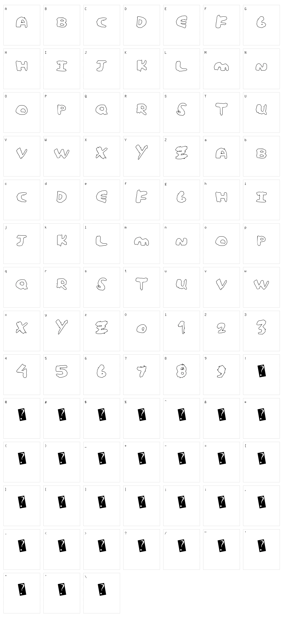 Cutout Poster Character Set