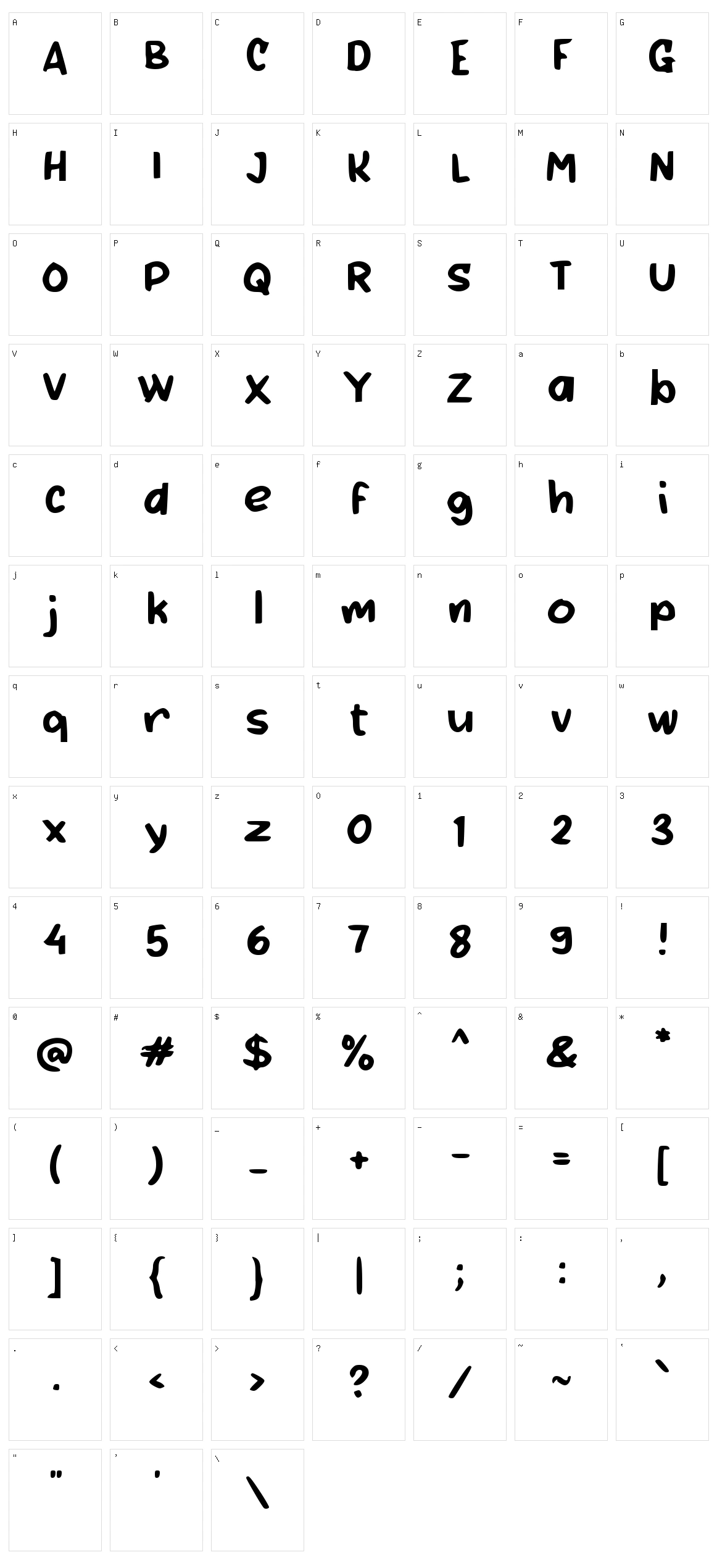 d Dulinan Character Set