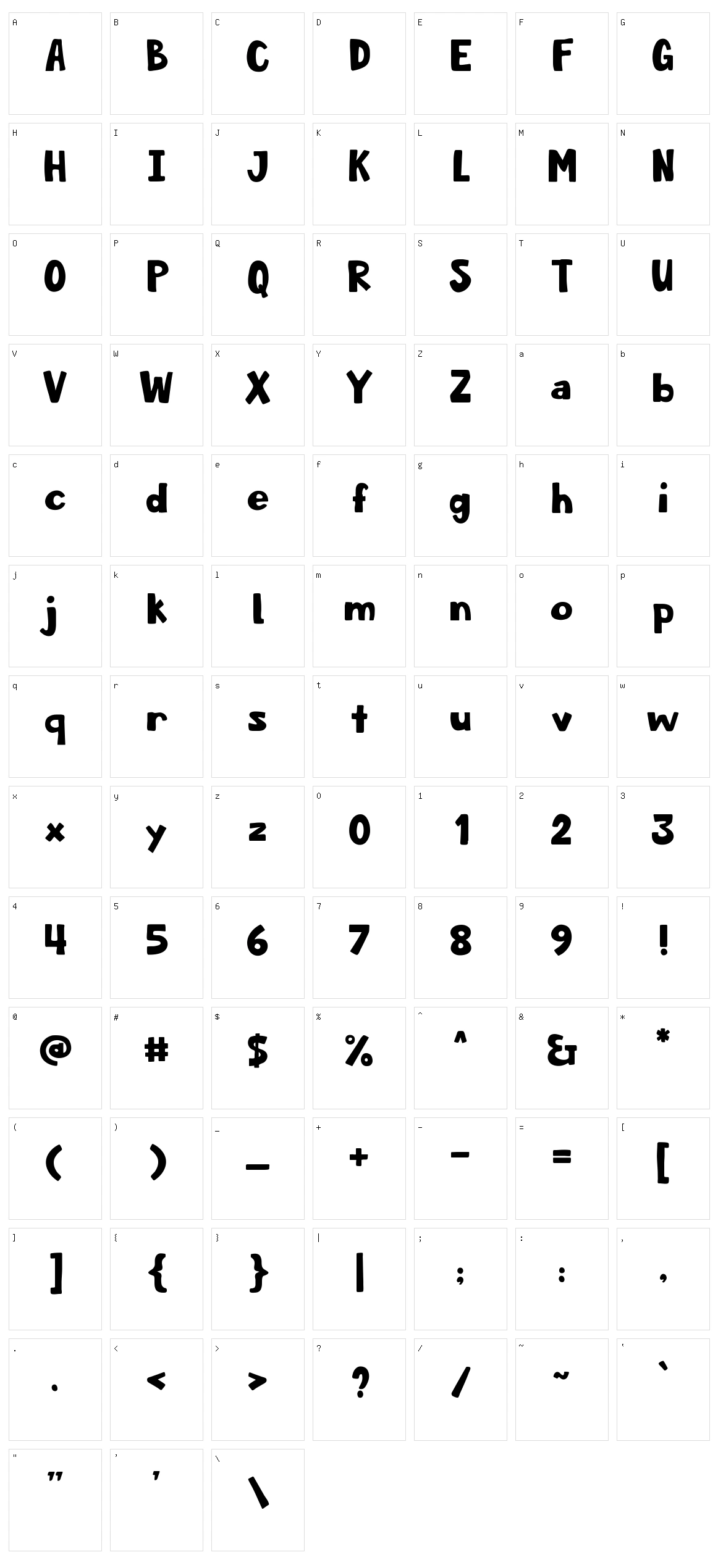 Day Dreamer Character Set