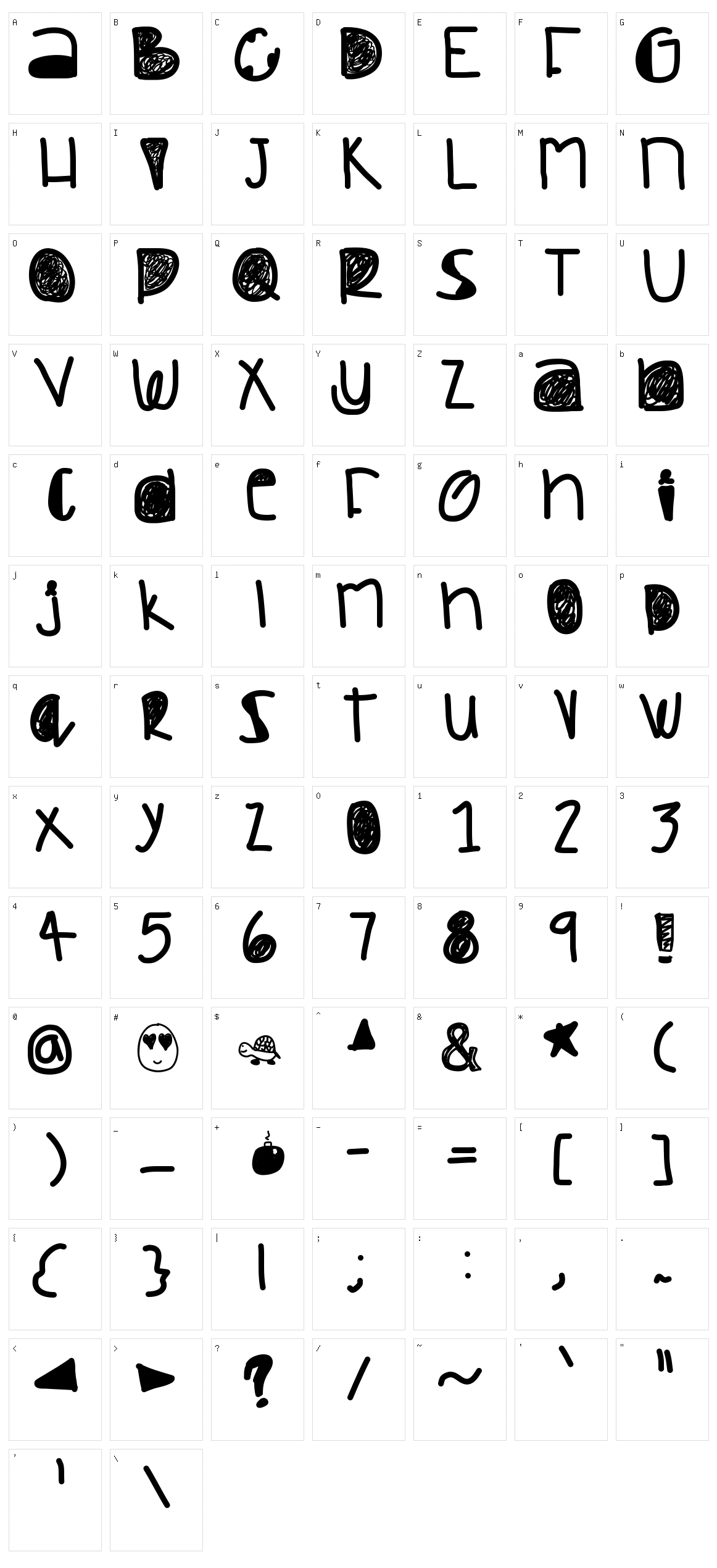 Dazed And Confused Character Set