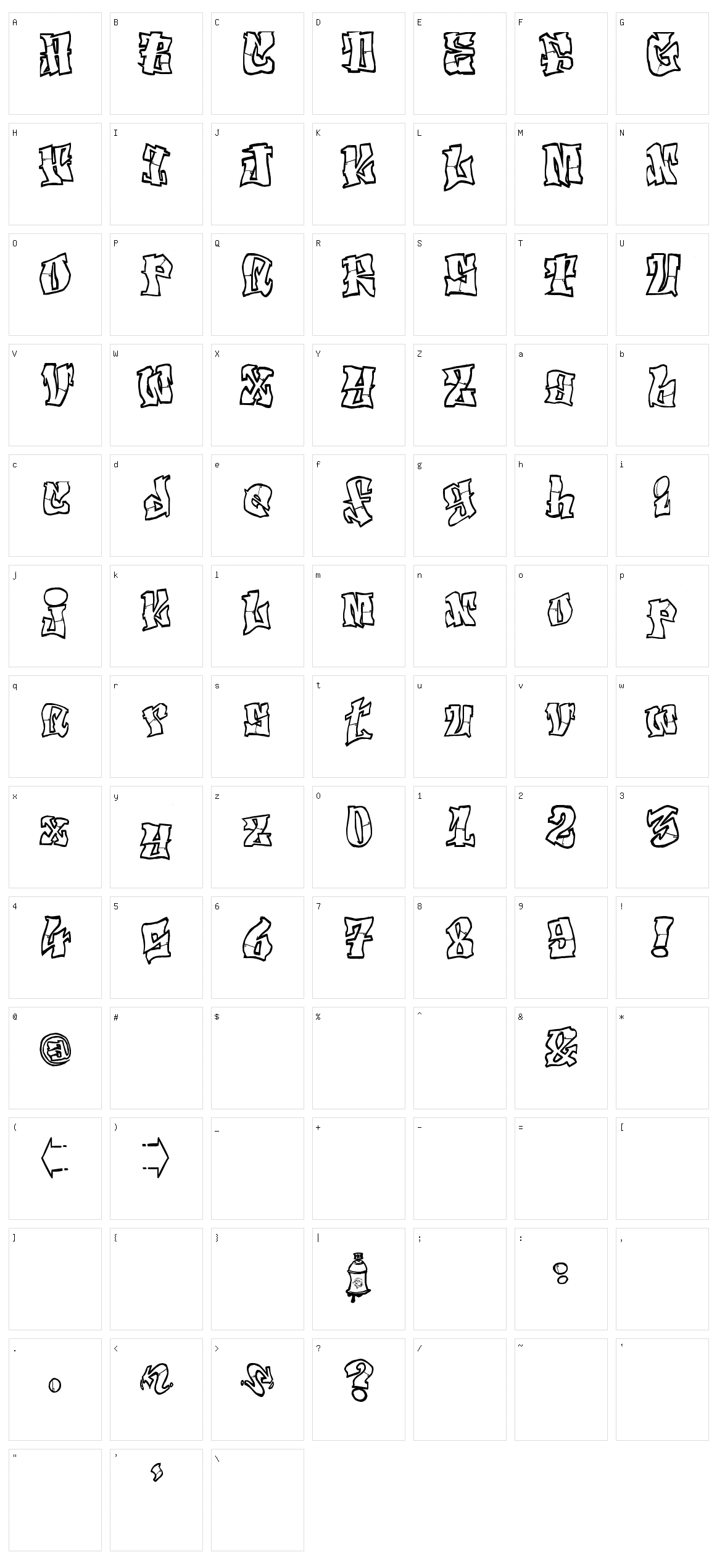 El&Font Tag! Character Set