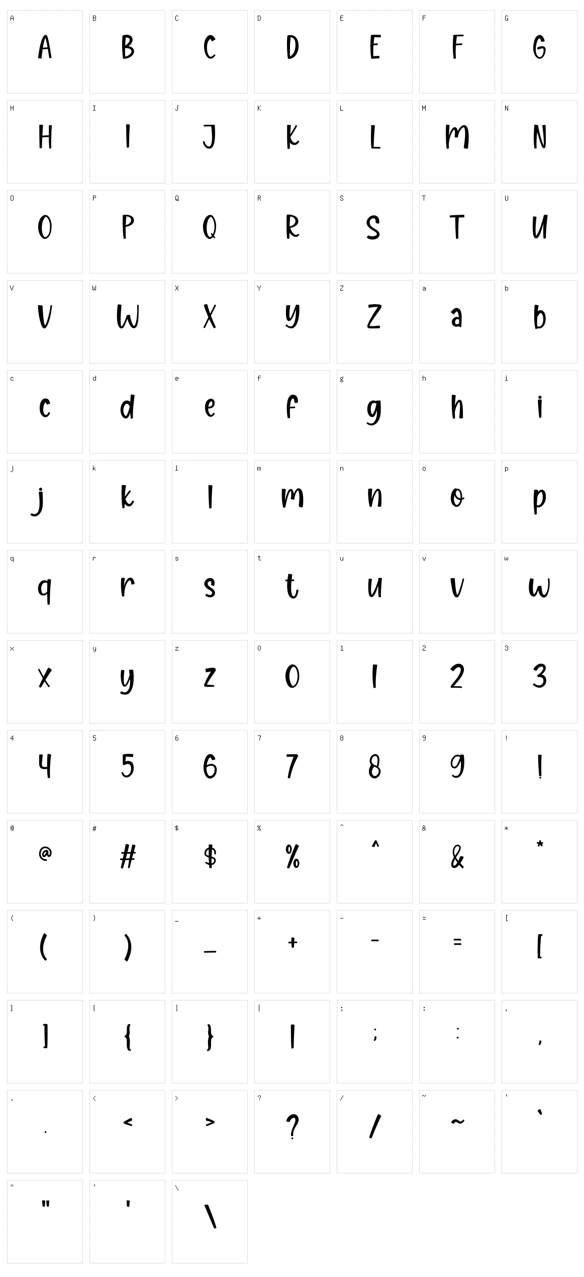 Dear Dreamer Character Set