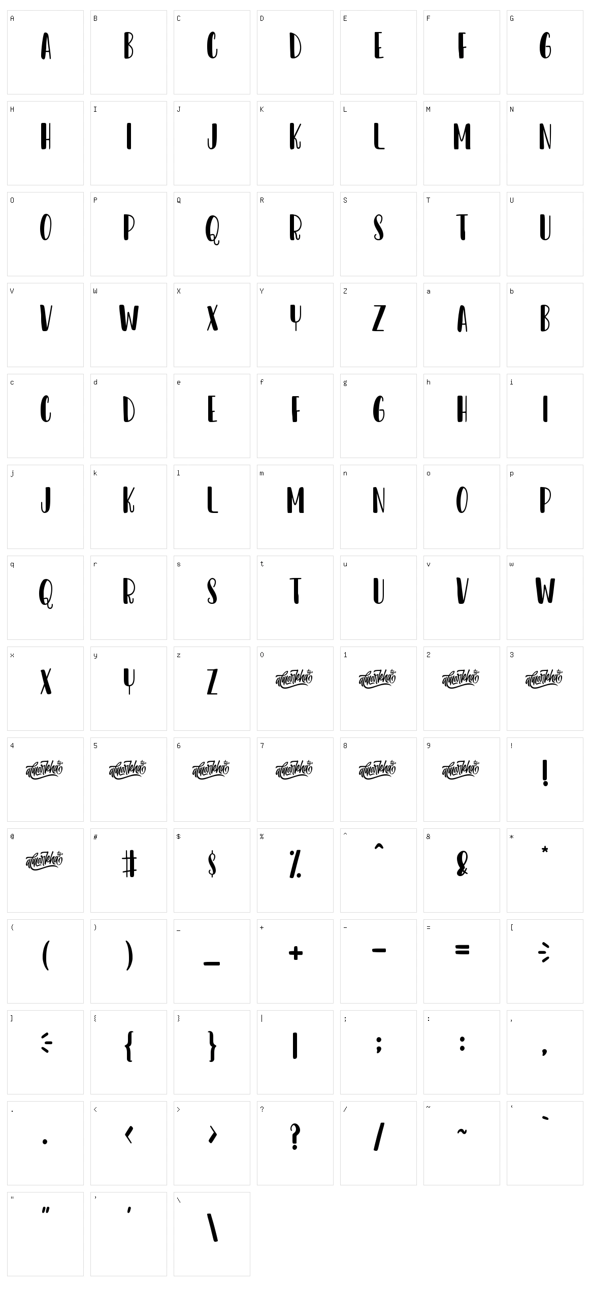 Dear Sunshine Character Set