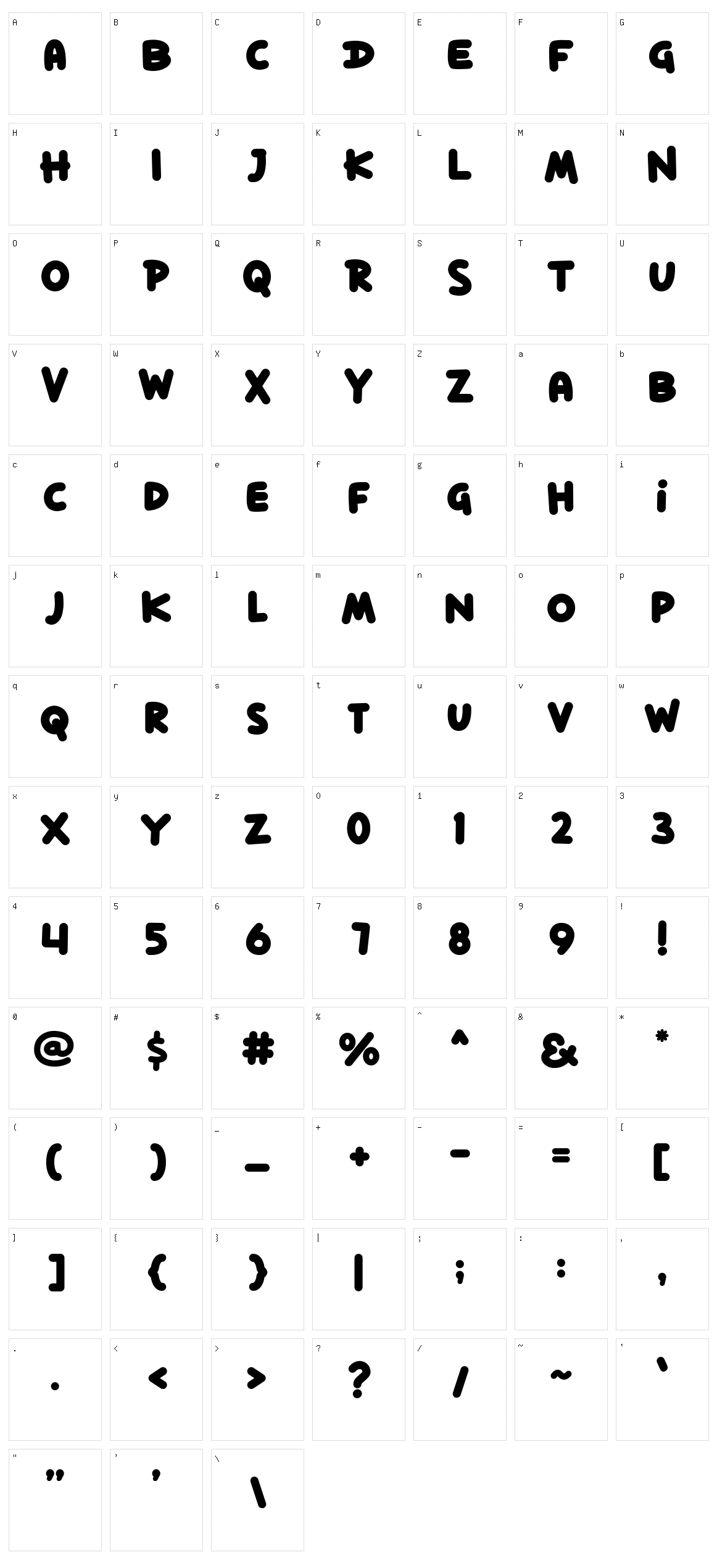 Dilo World Character Set