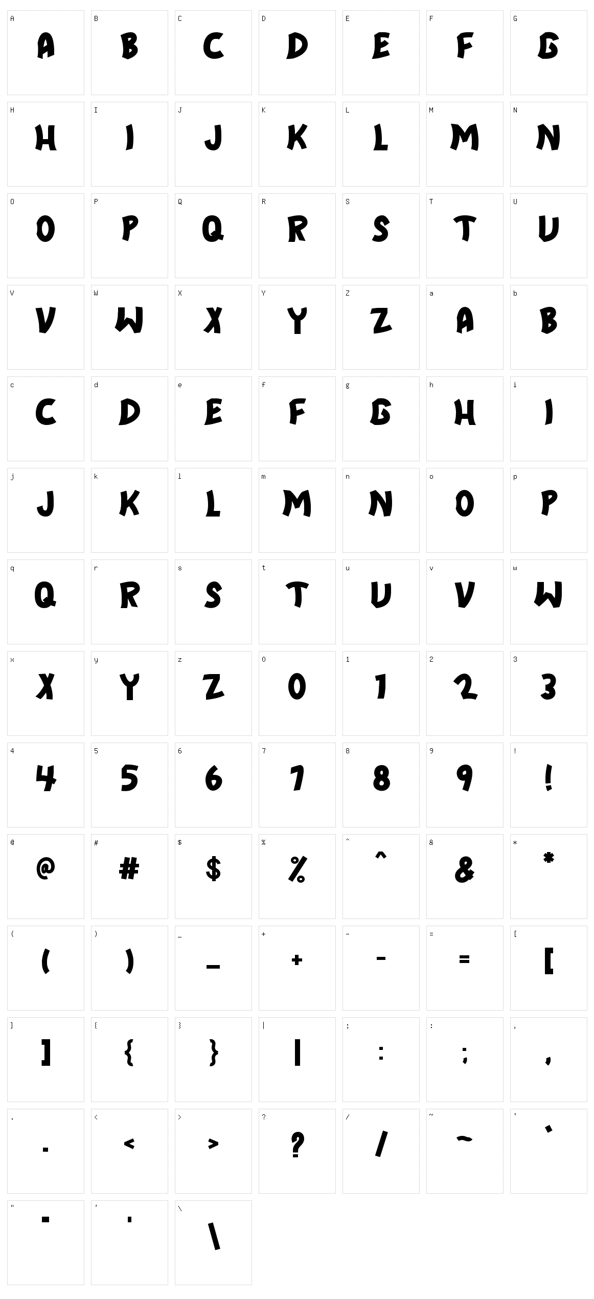 Dino Sky Character Set