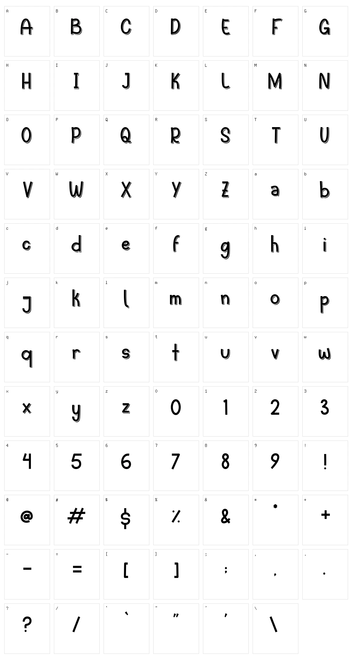 Dinoko Layered Character Set
