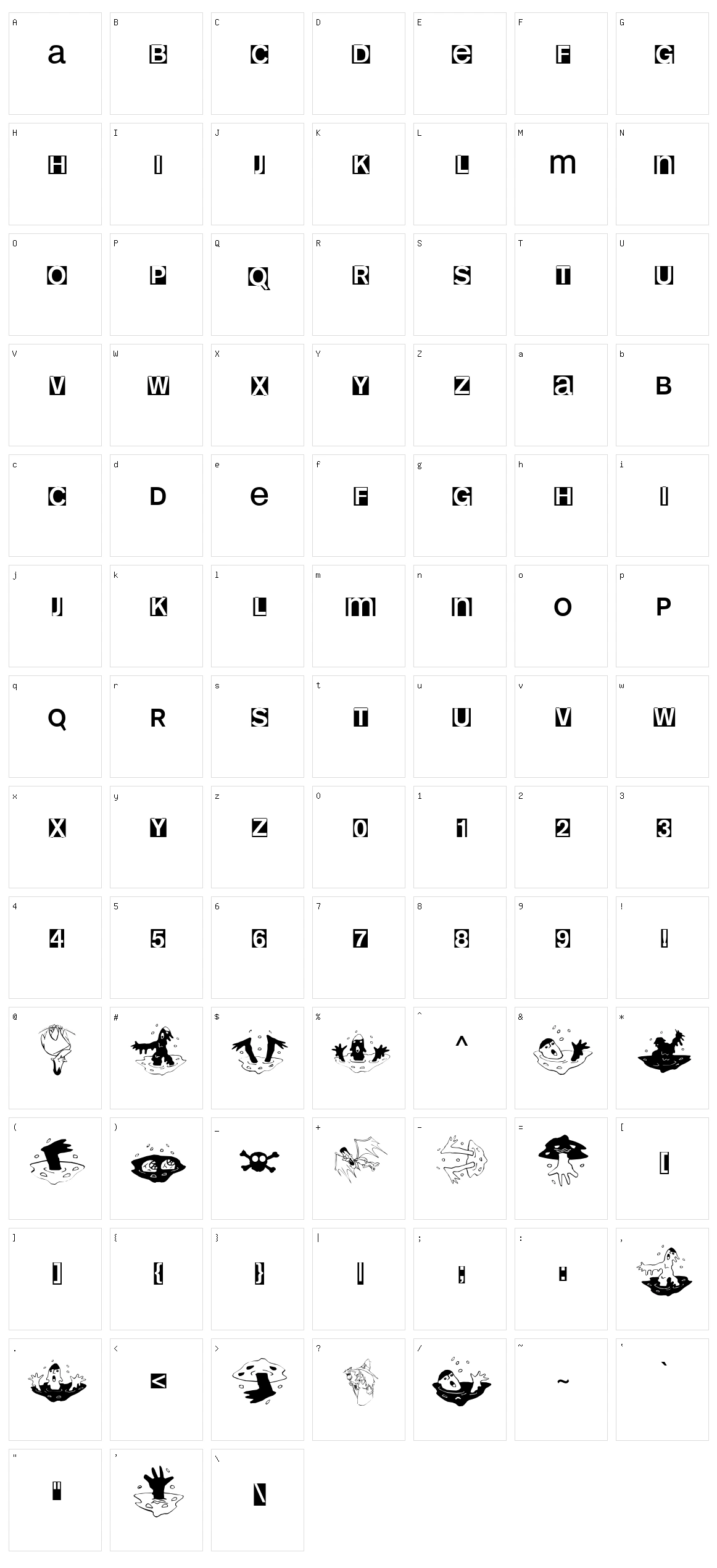 HelloweeniA Character Set