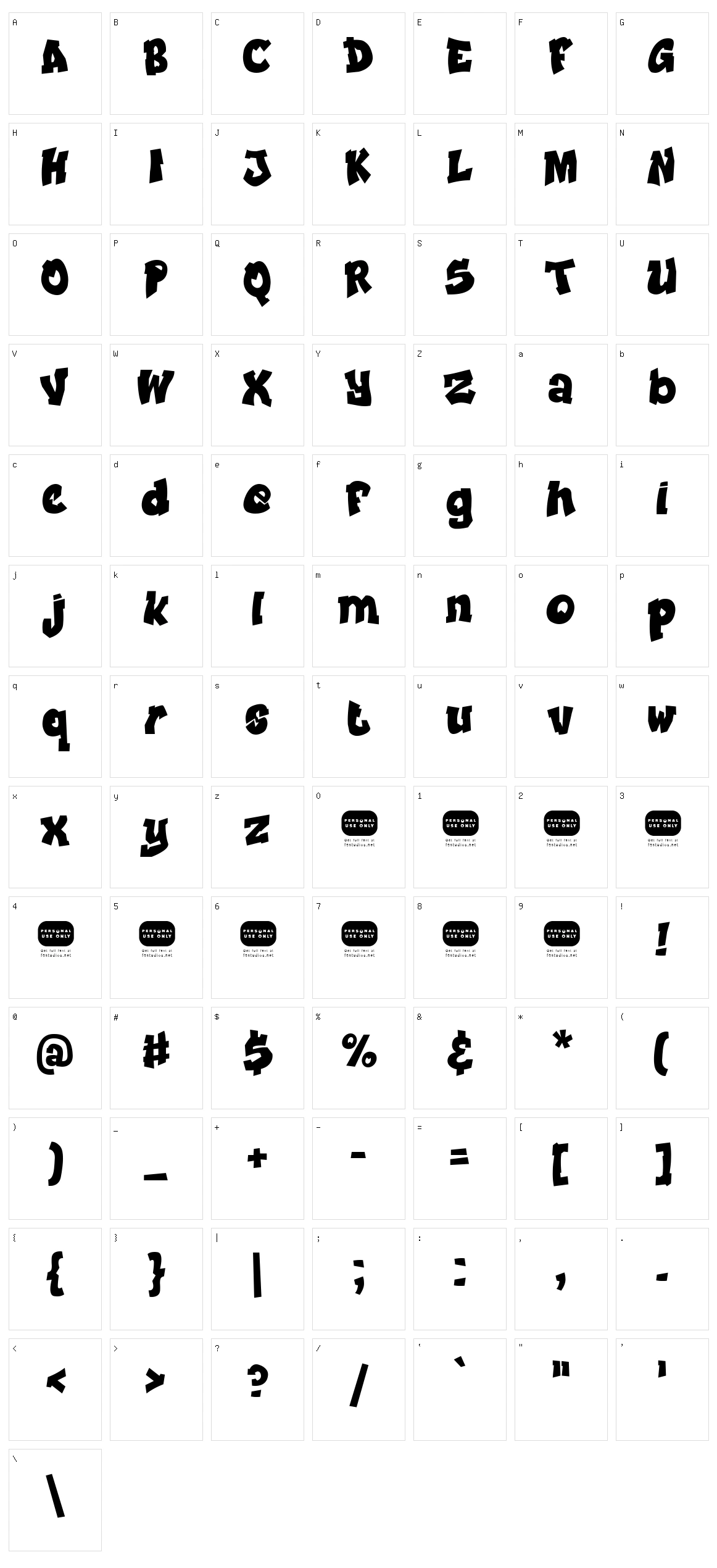 Prince Character Set