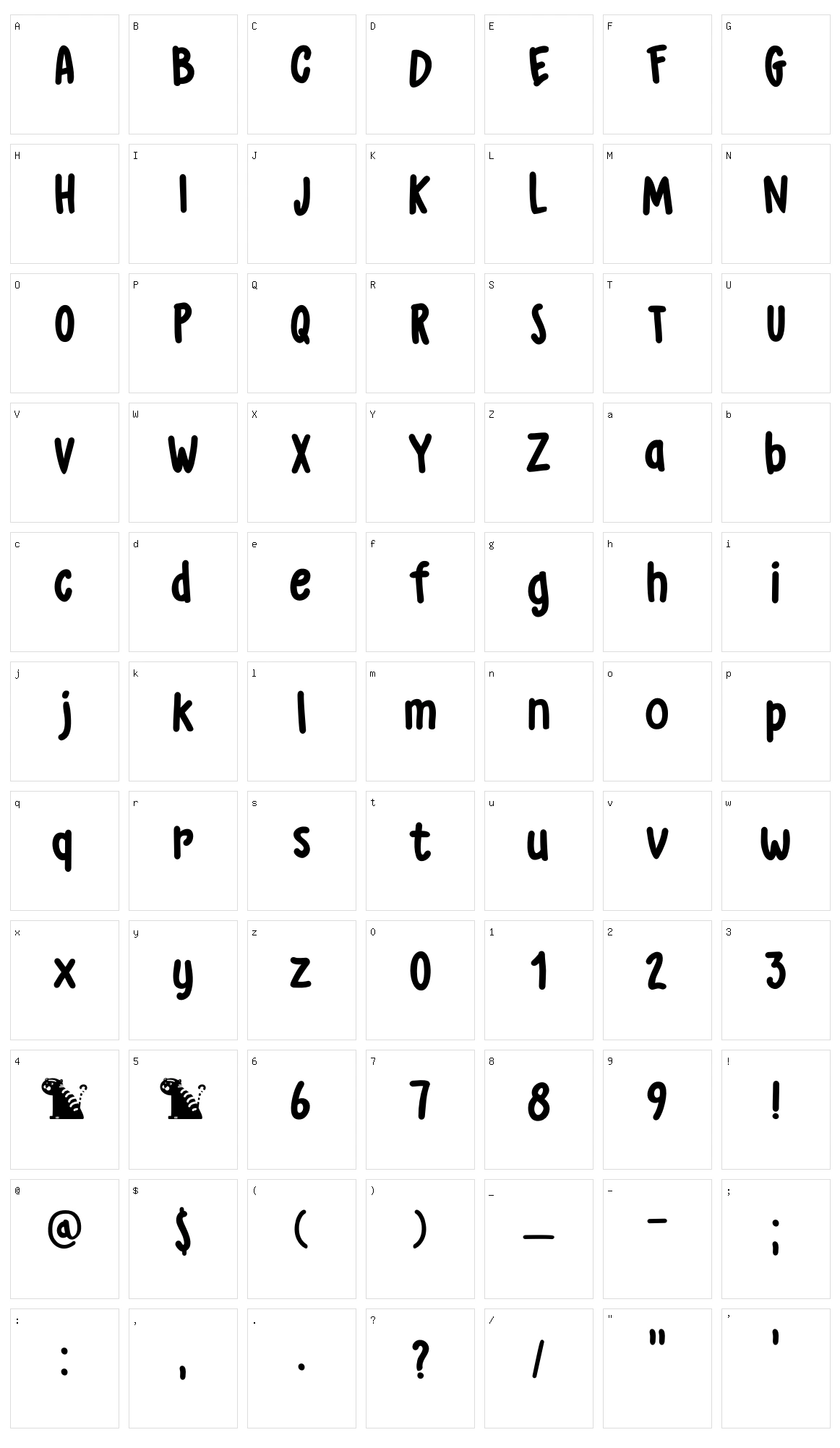 DK Grumpy Tiger Character Set