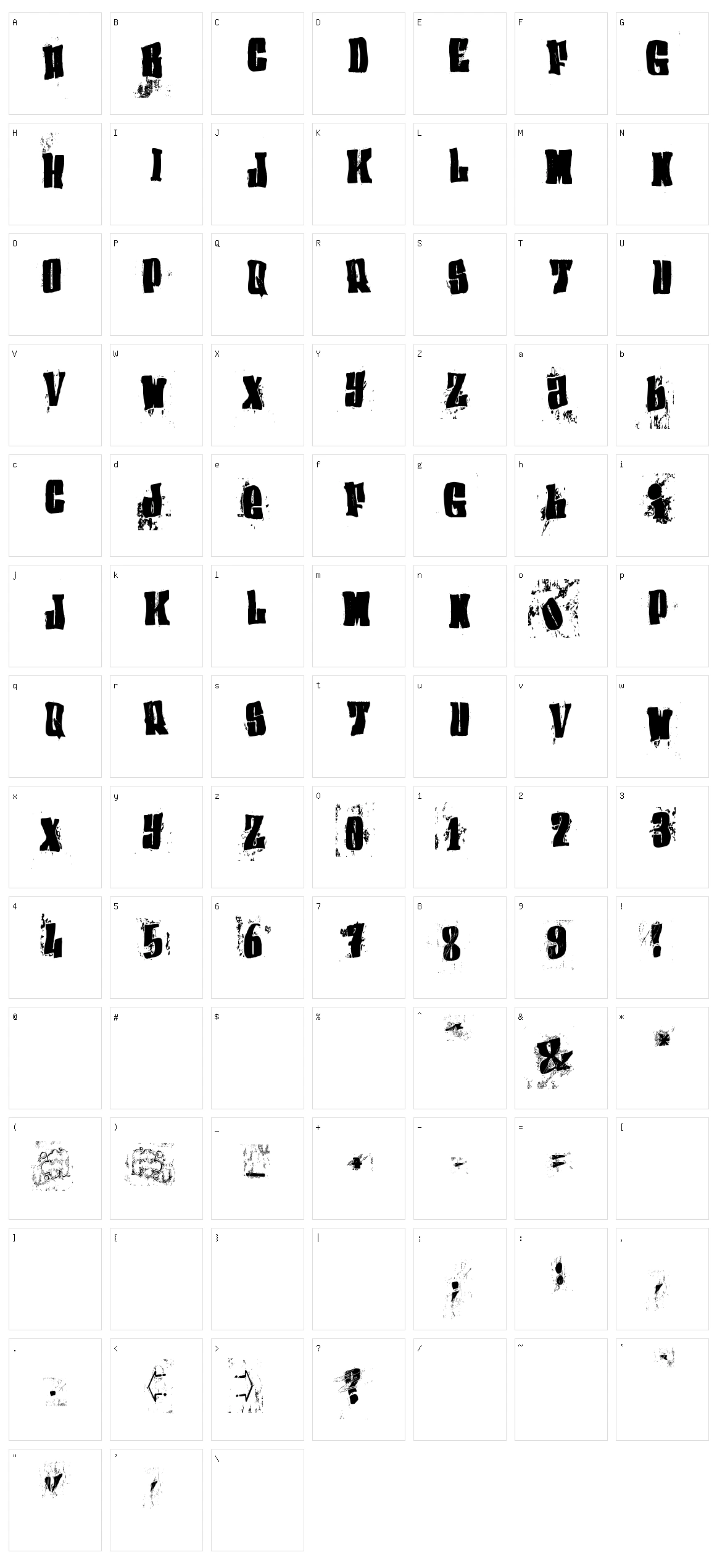 El&Font Block Character Set