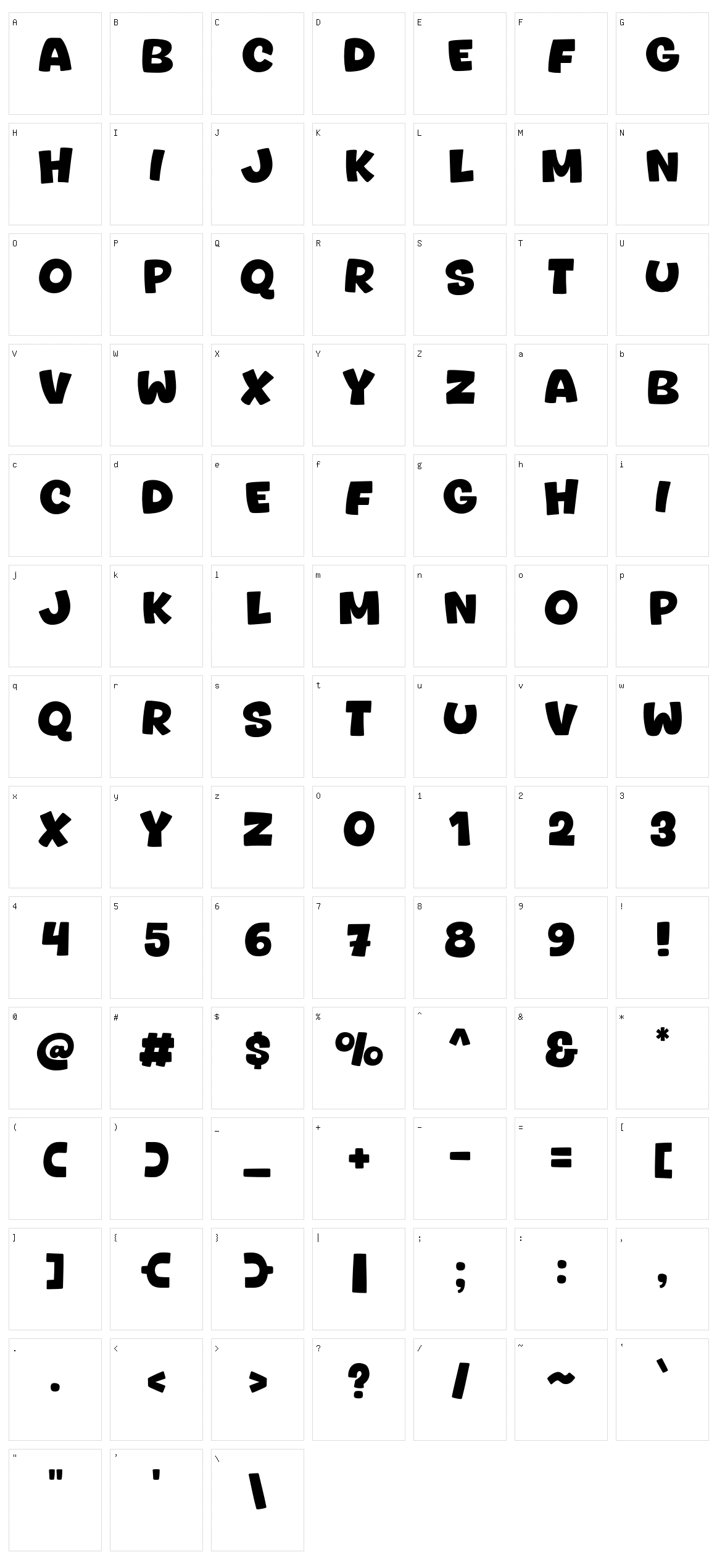 Dogfiles Character Set