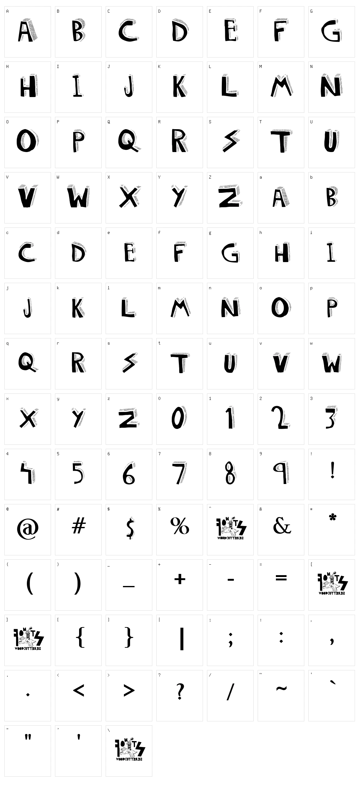 Dolores Character Set