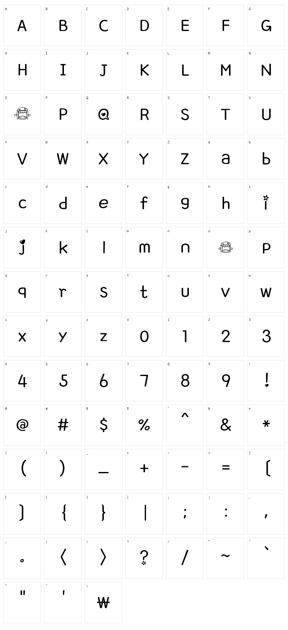 Domo Laughing Character Set