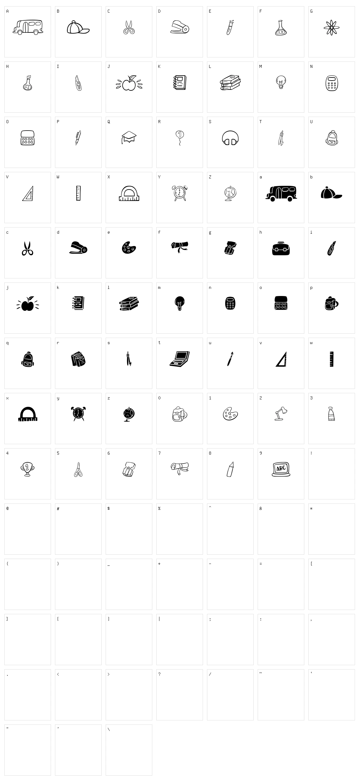 Dotuku Character Set