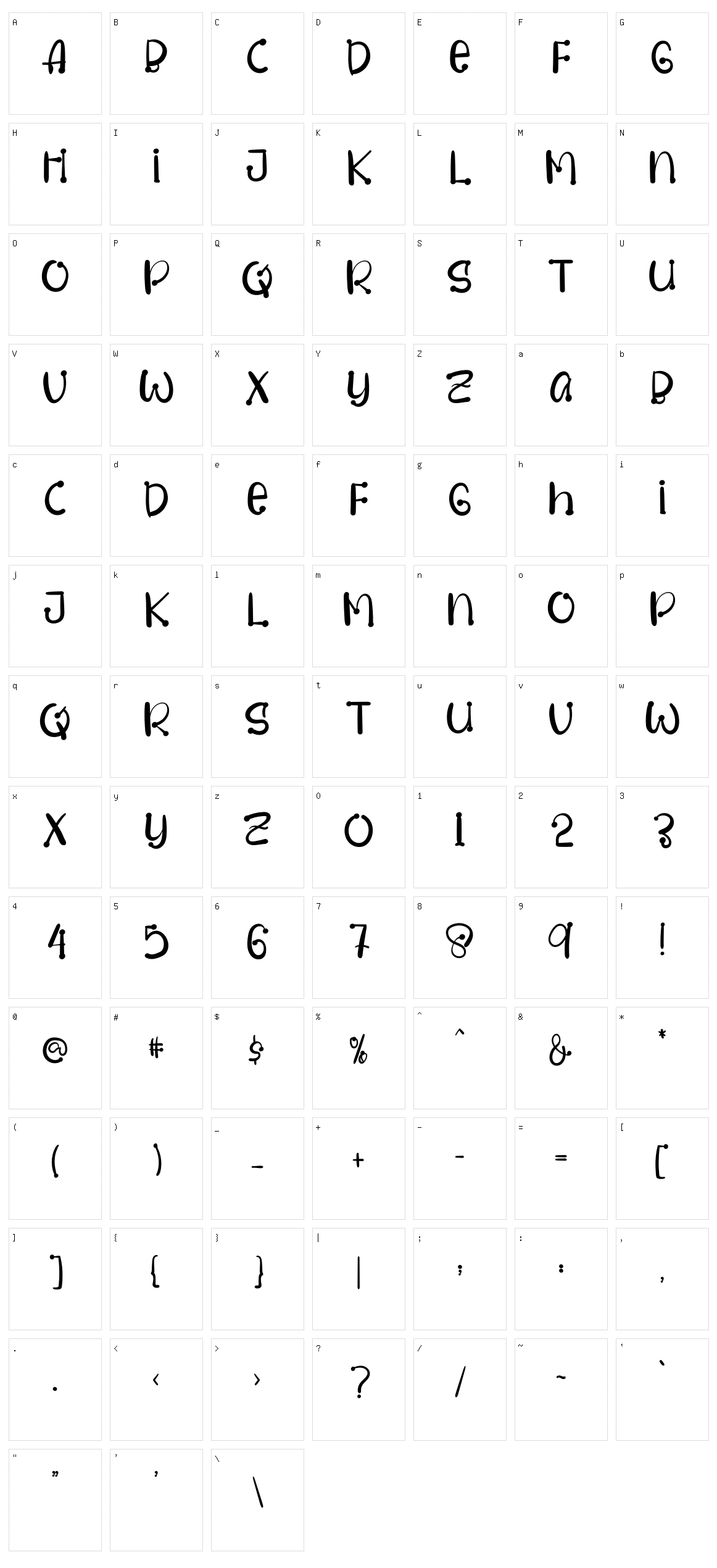 Dream Moment Character Set