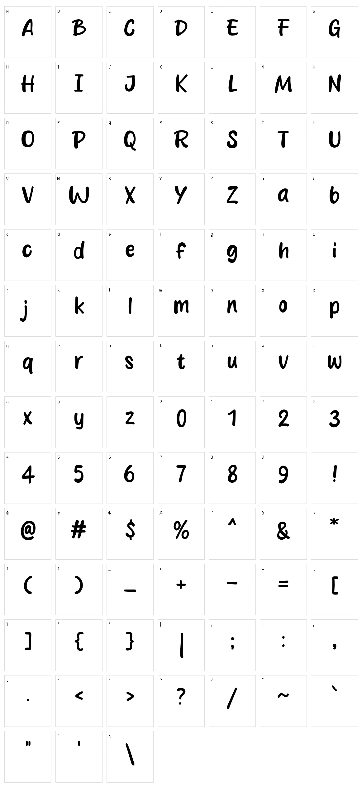 Duck Spicy Character Set