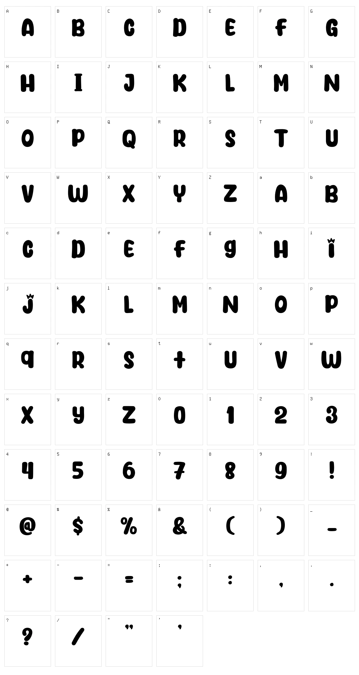 Durian Days Character Set