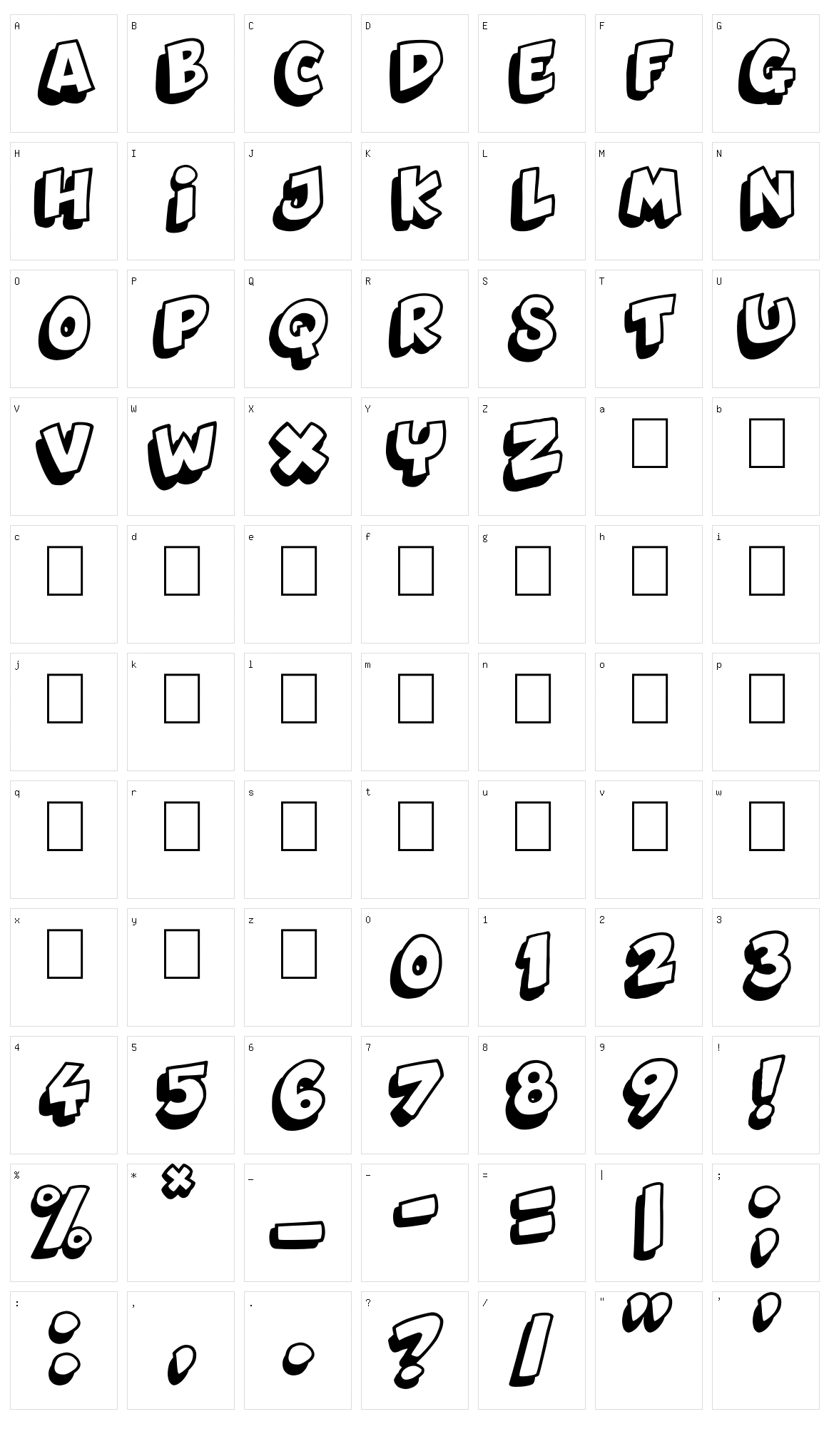 Dynamix Character Set