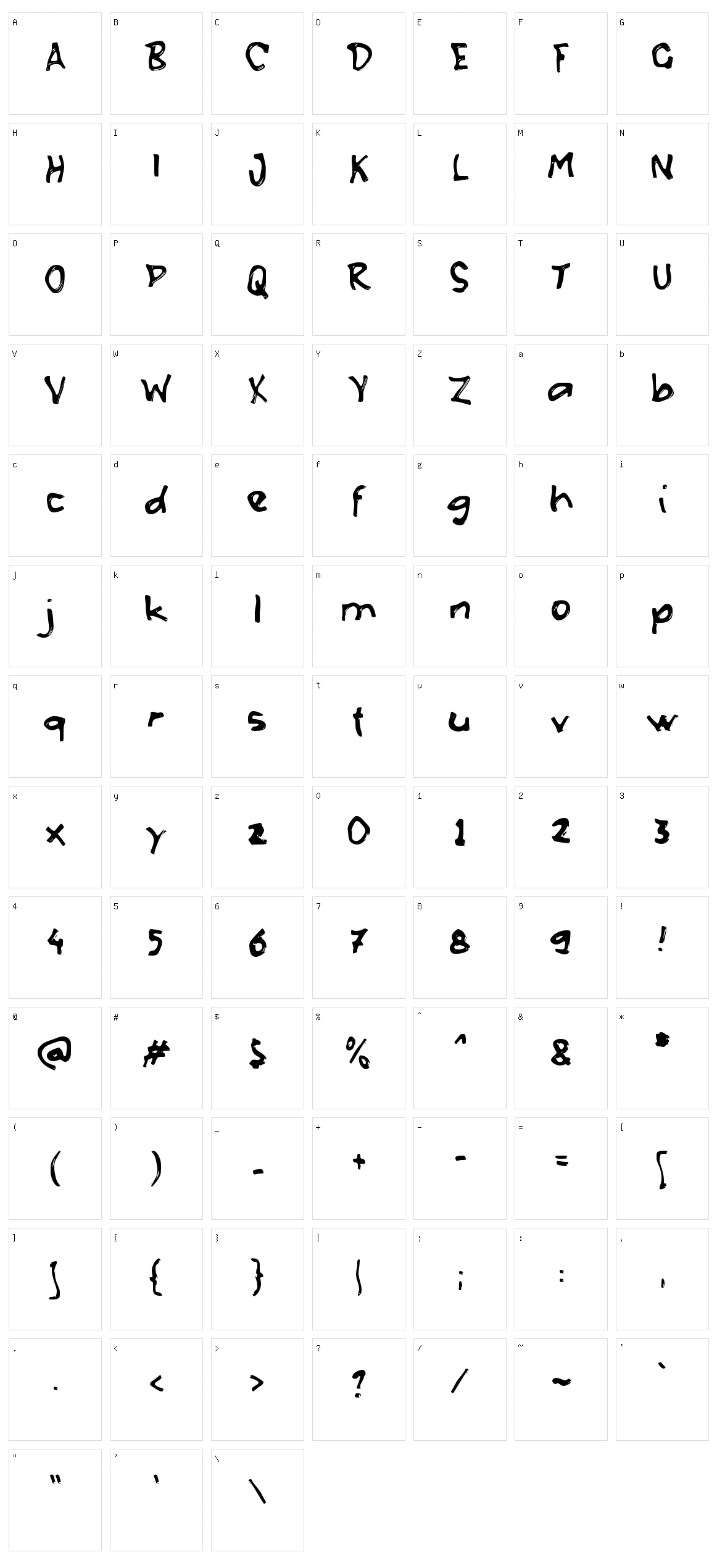 e Elekyo Character Set