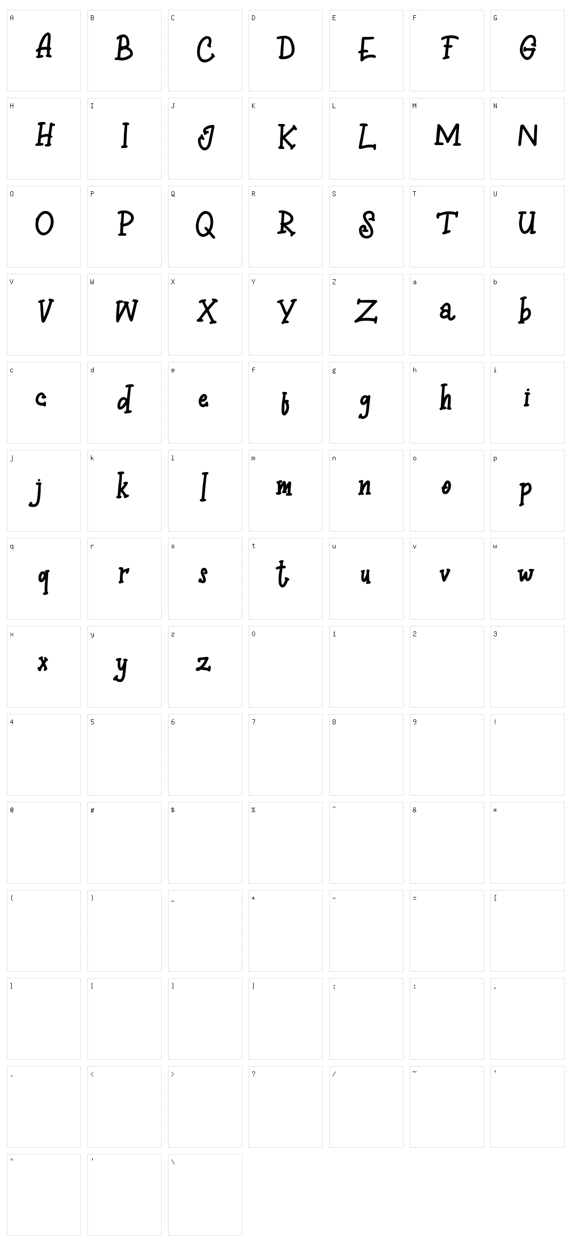 Eathoc Character Set