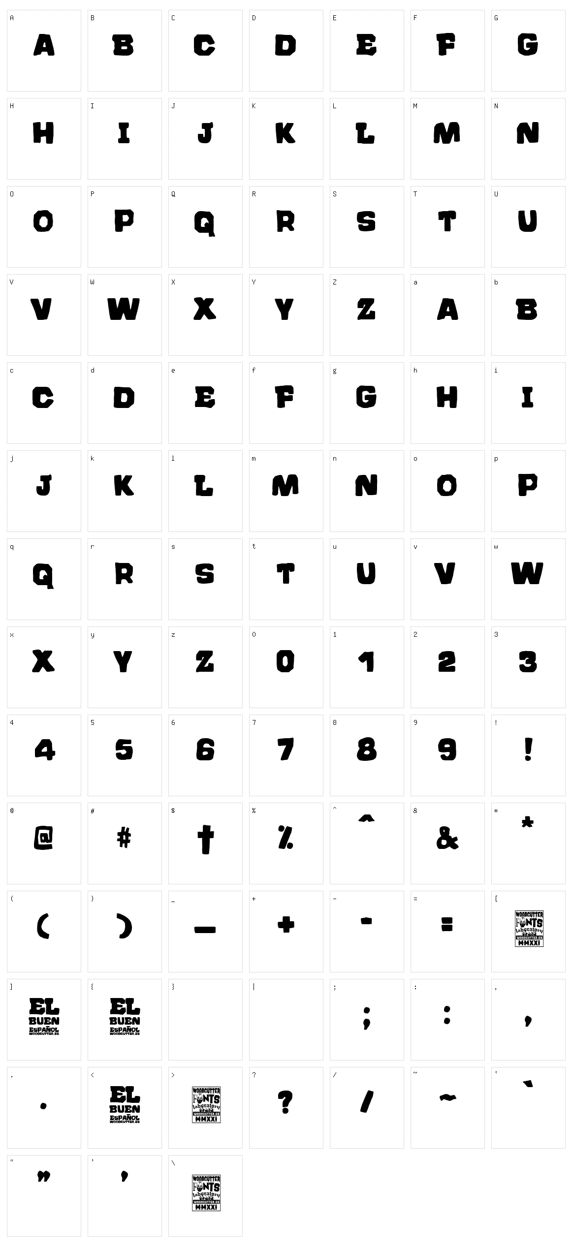 El Buen EspaÃ±ol Character Set