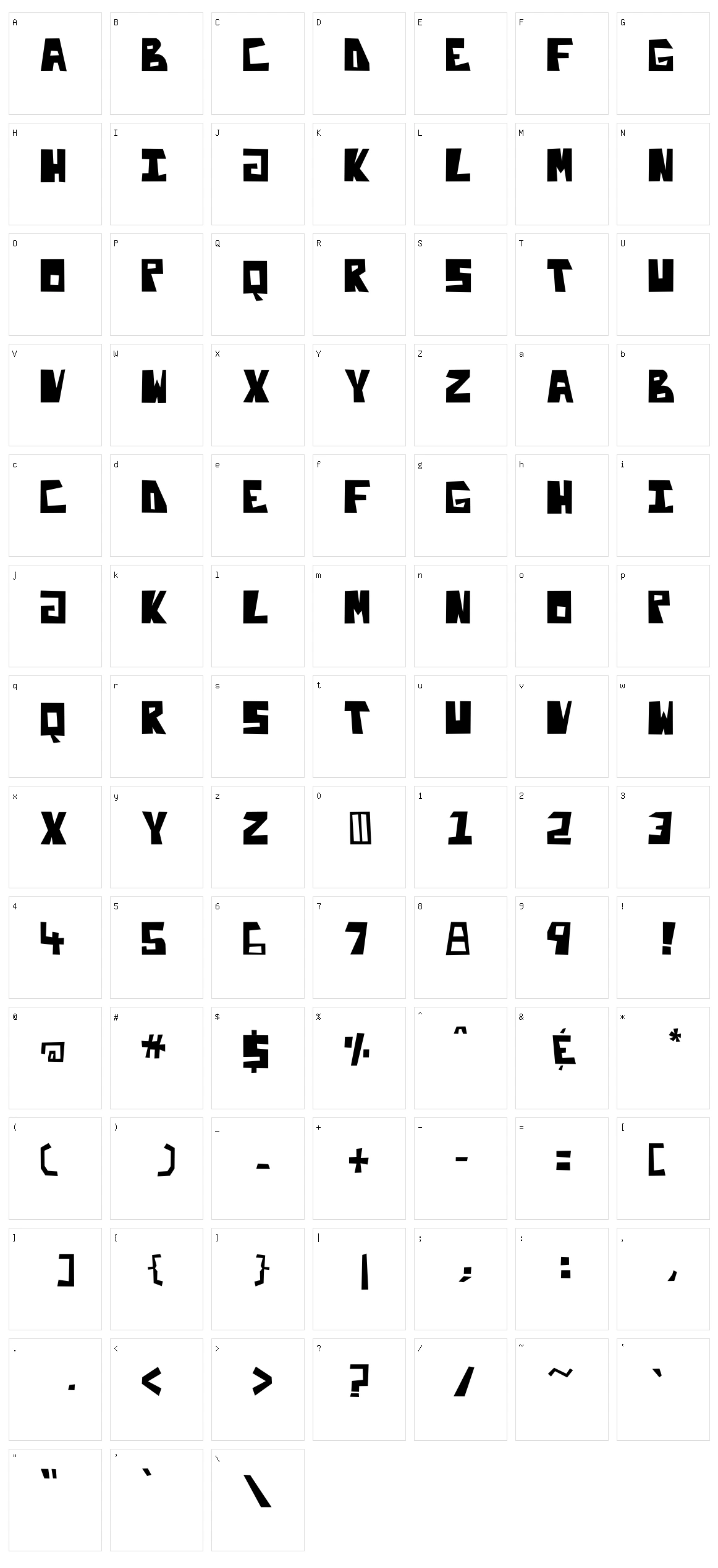 Enliteleo Character Set