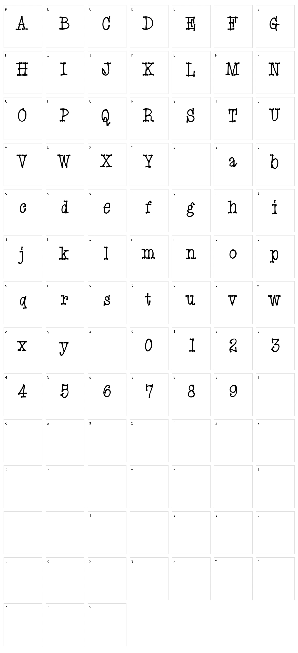 Eryx Cartoon Character Set