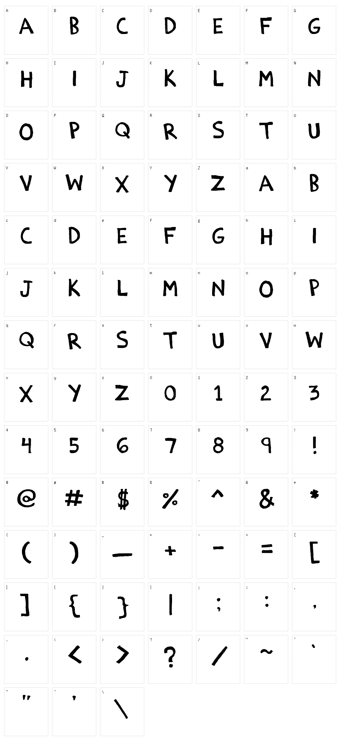 Estoy Bueno Character Set