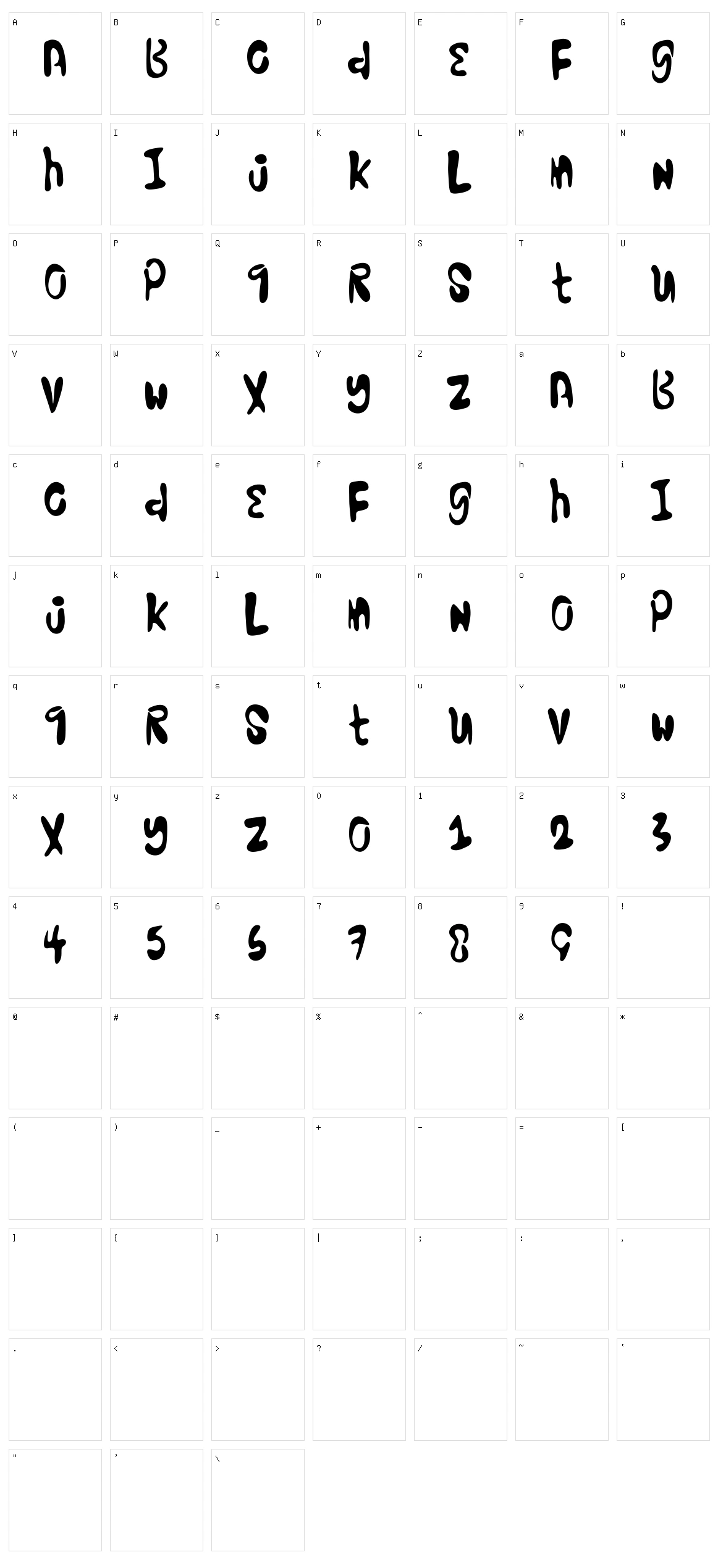 Excellent Stencil Character Set