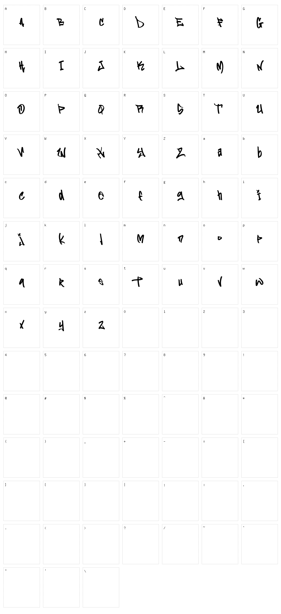 Flim Flom Graffiti Character Set