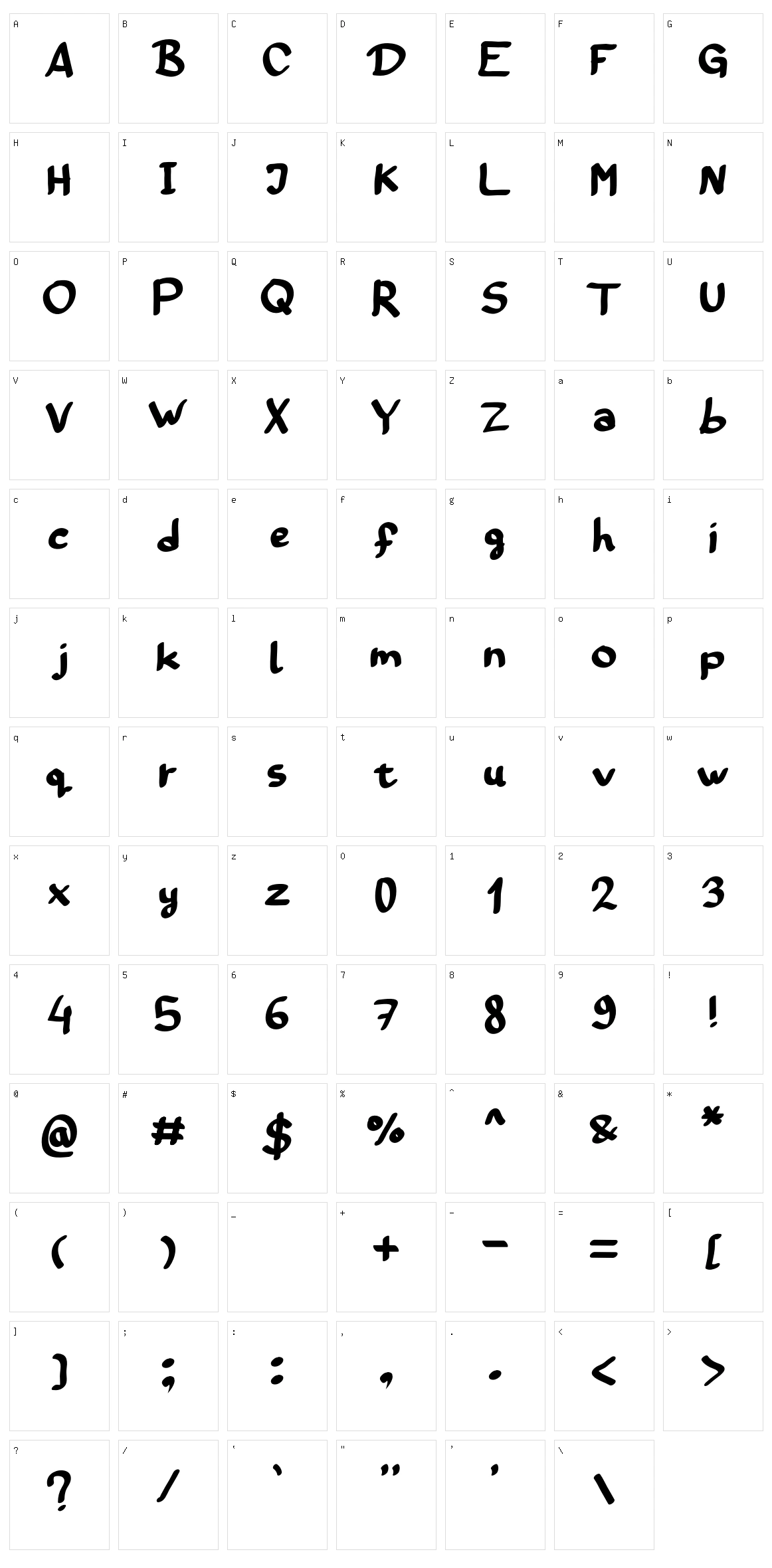 Graffiti Blok Character Set