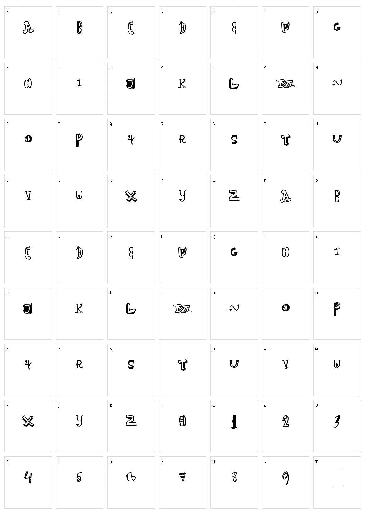 Fair House Character Set