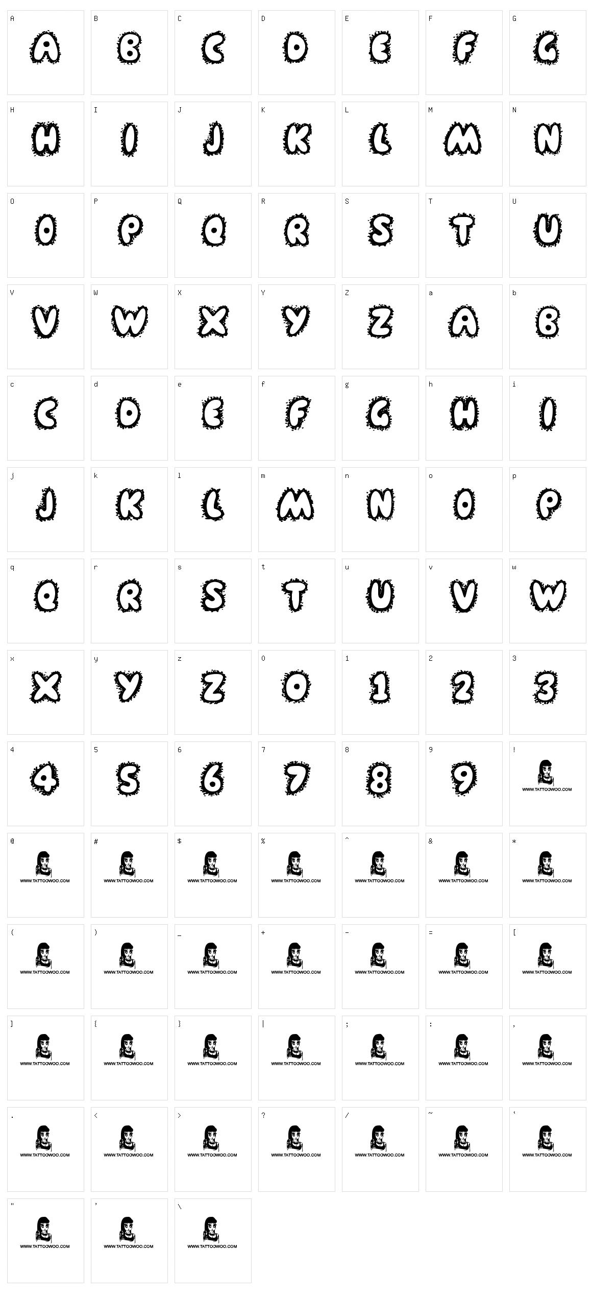 Farty Breath Character Set