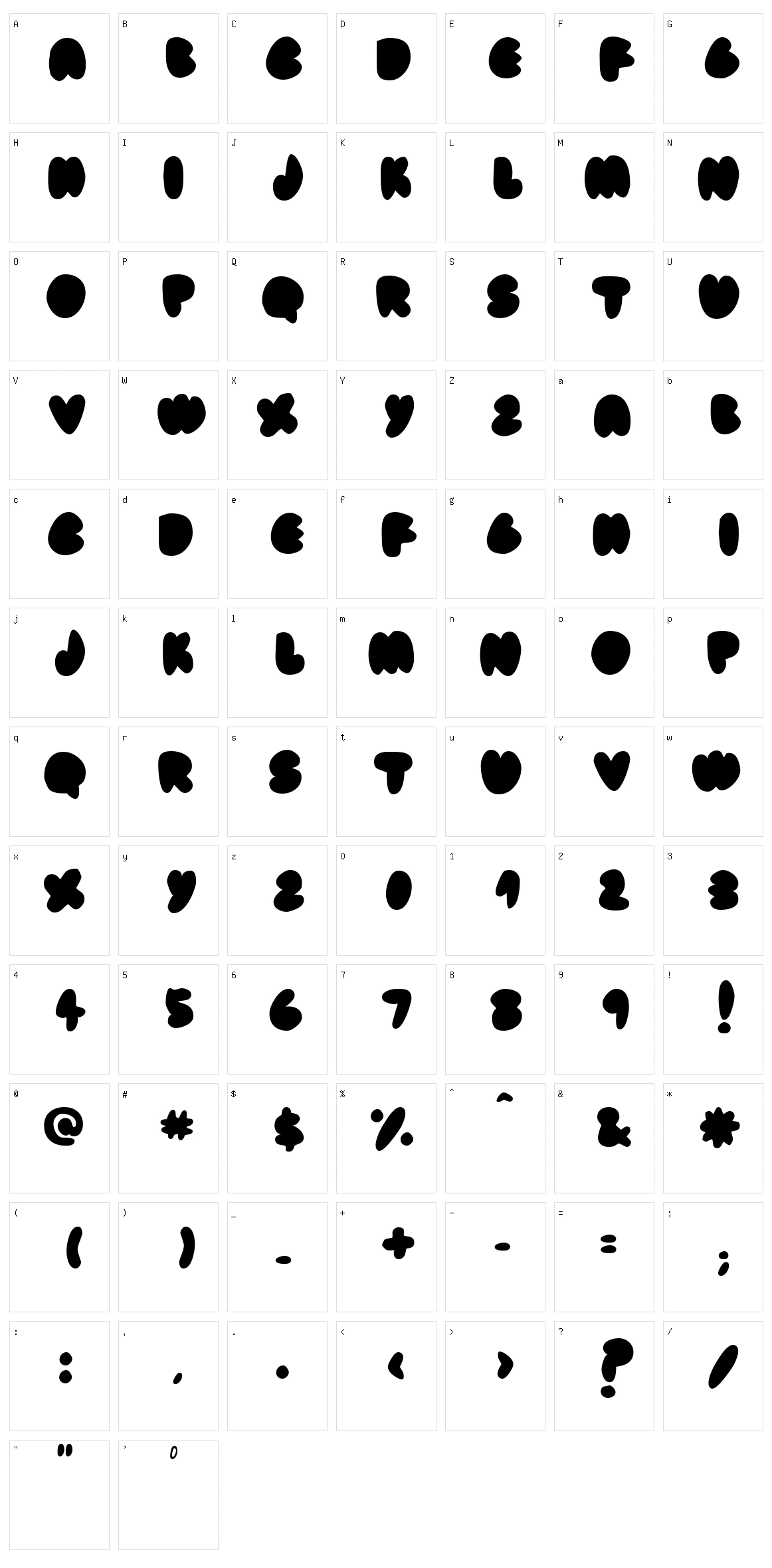 Fat Ass Character Set