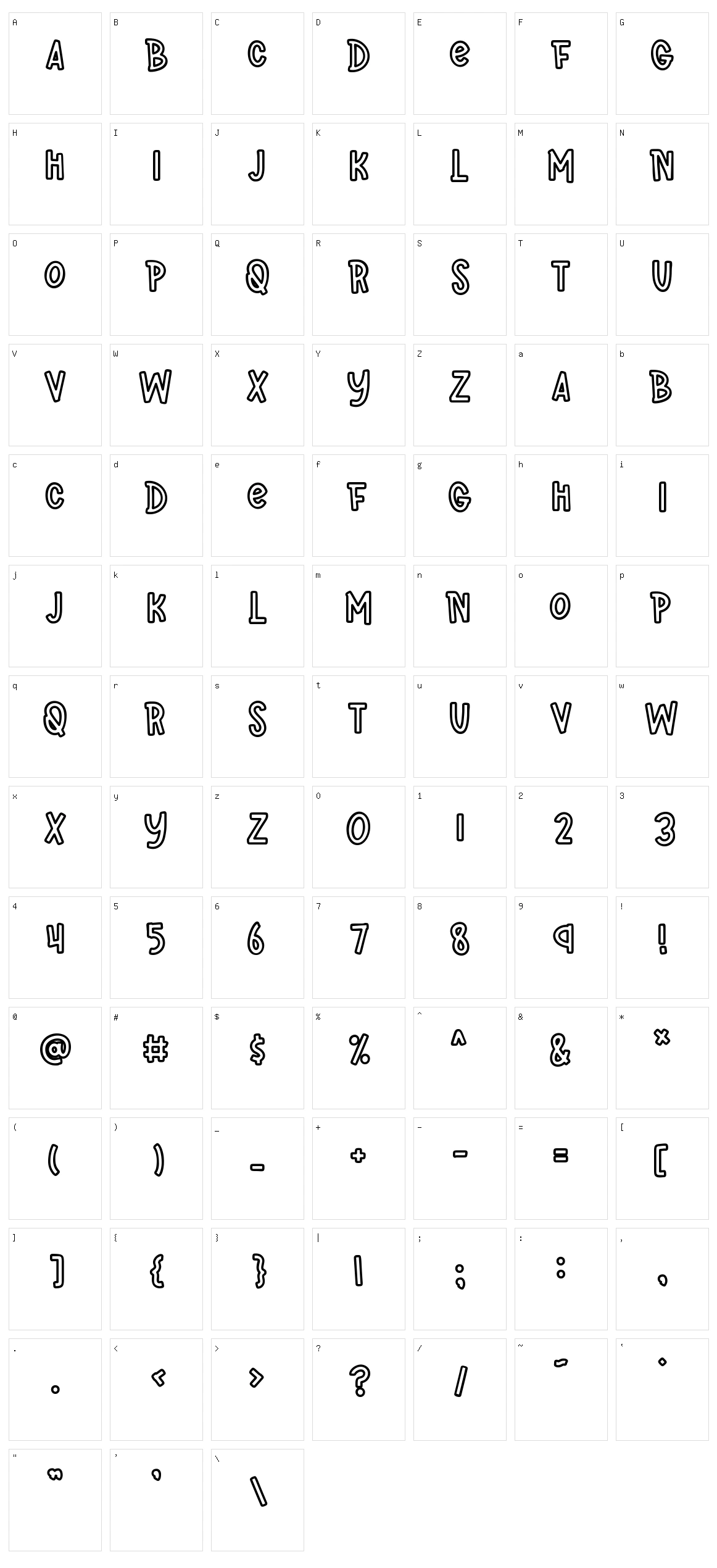 Fb Super Fun Character Set