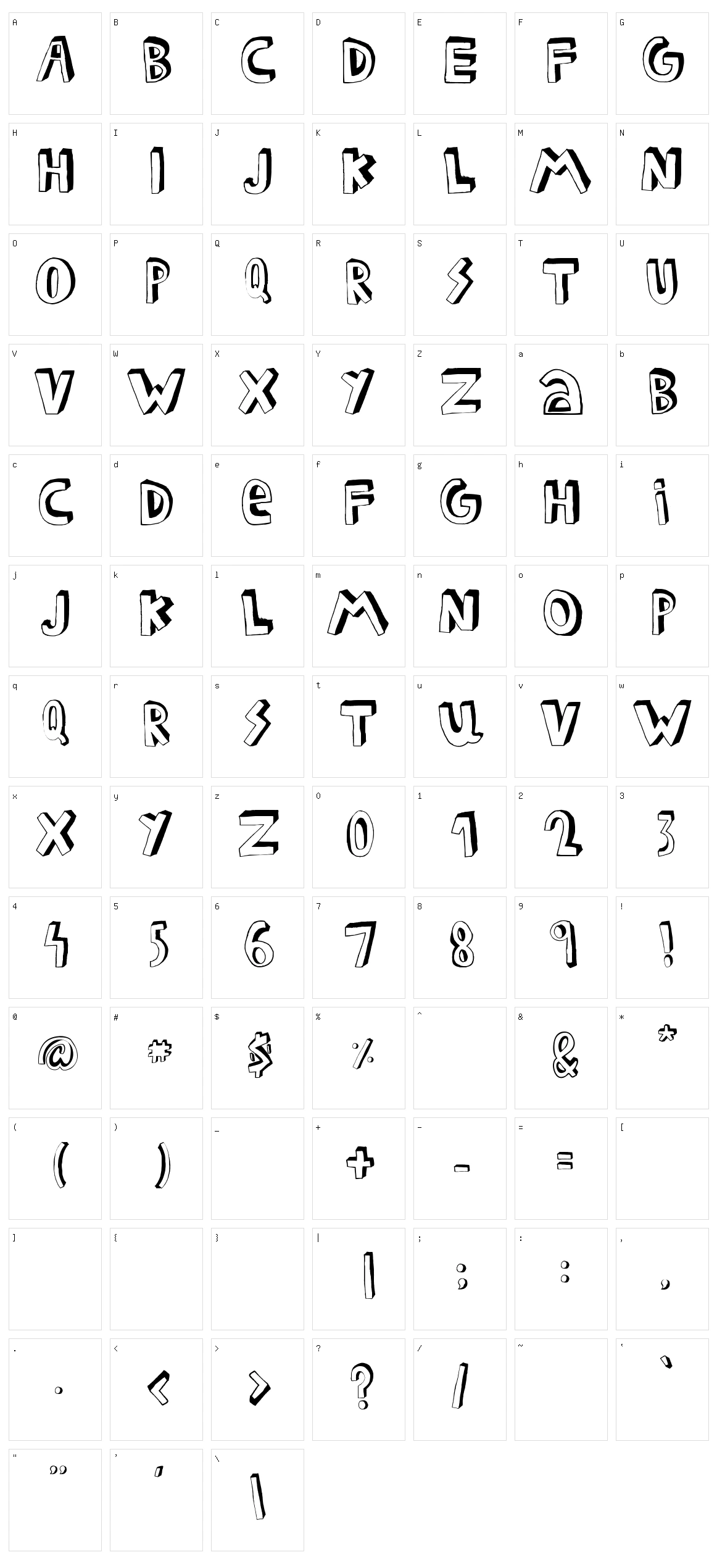 Federico Character Set