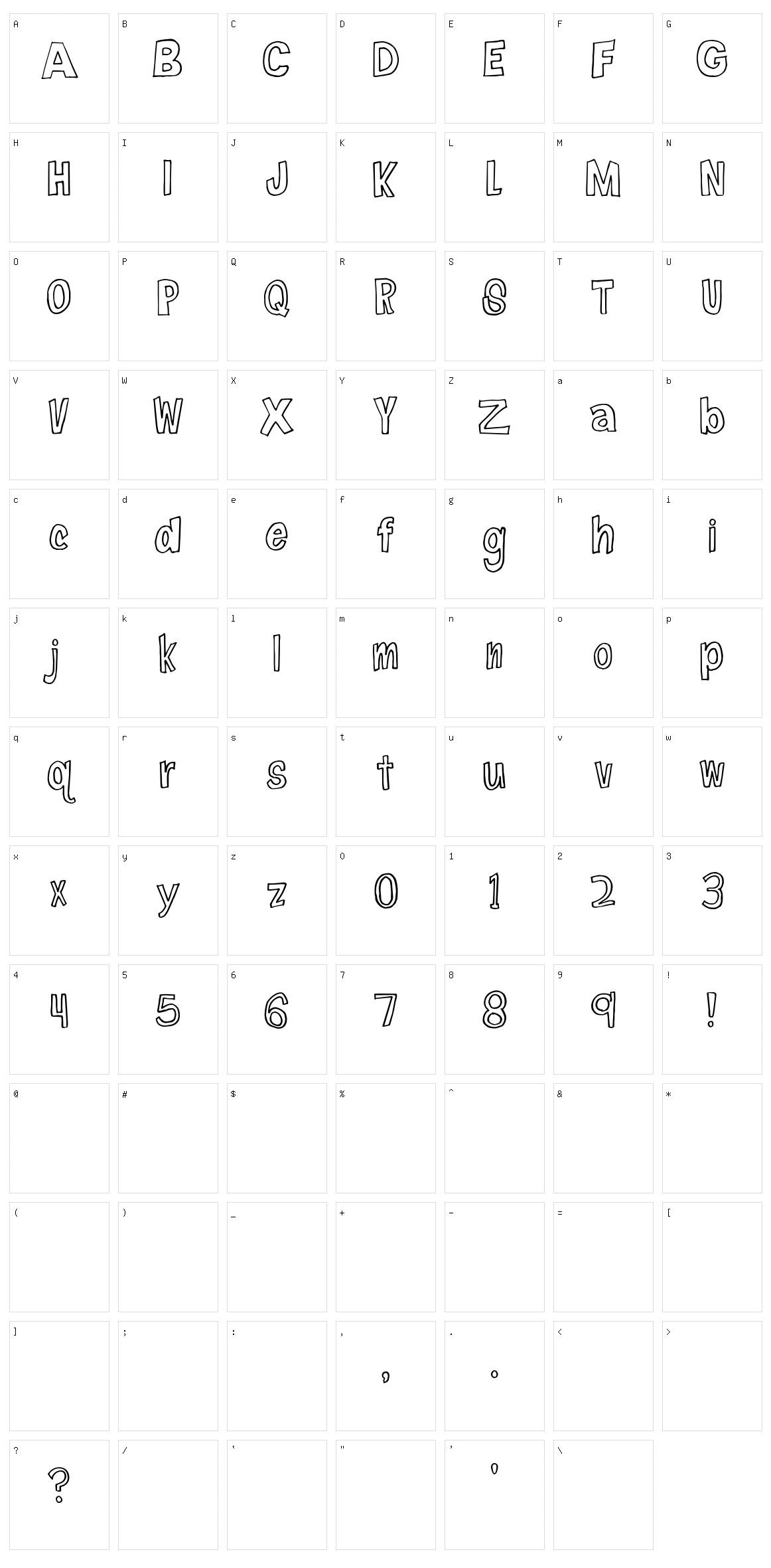 Firefly Navigator Character Set