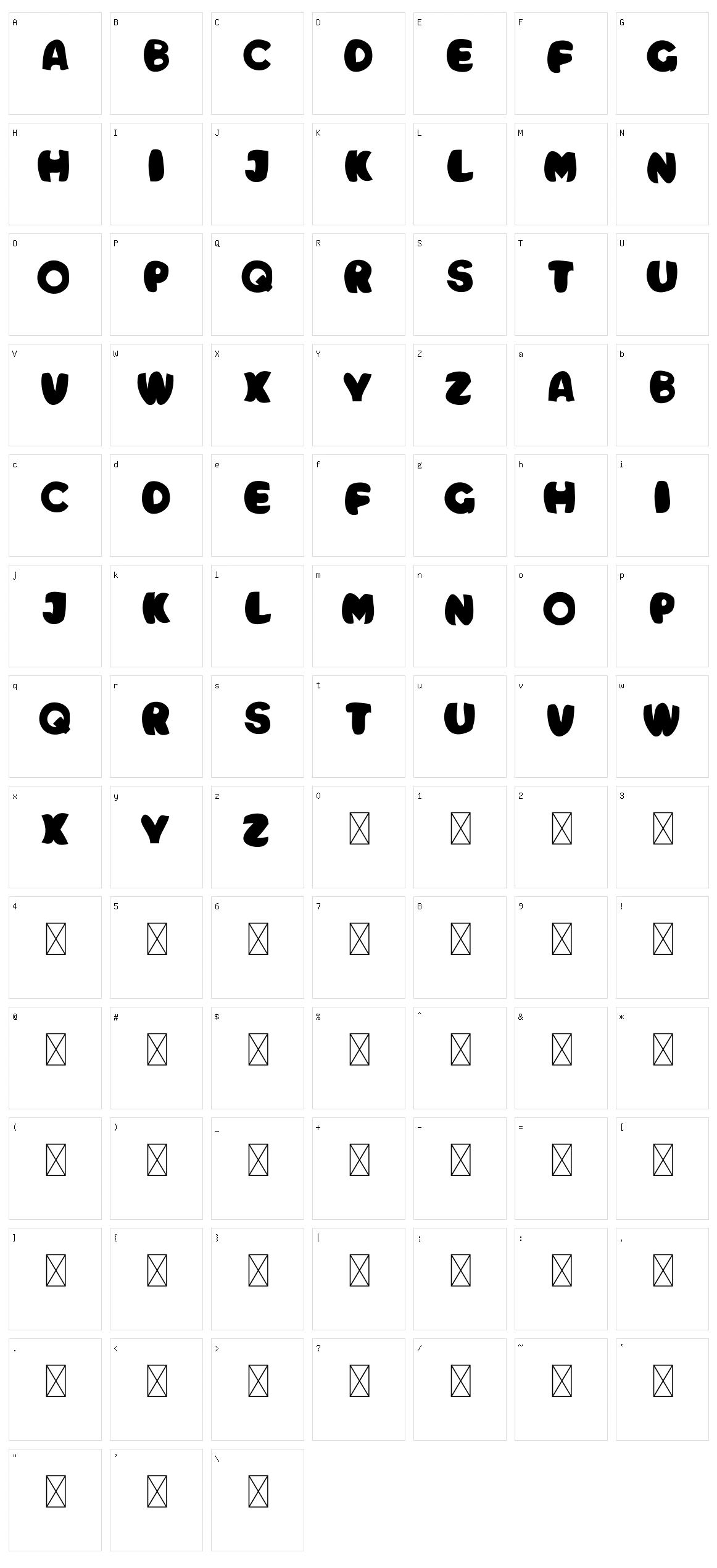 Fish Islands Character Set