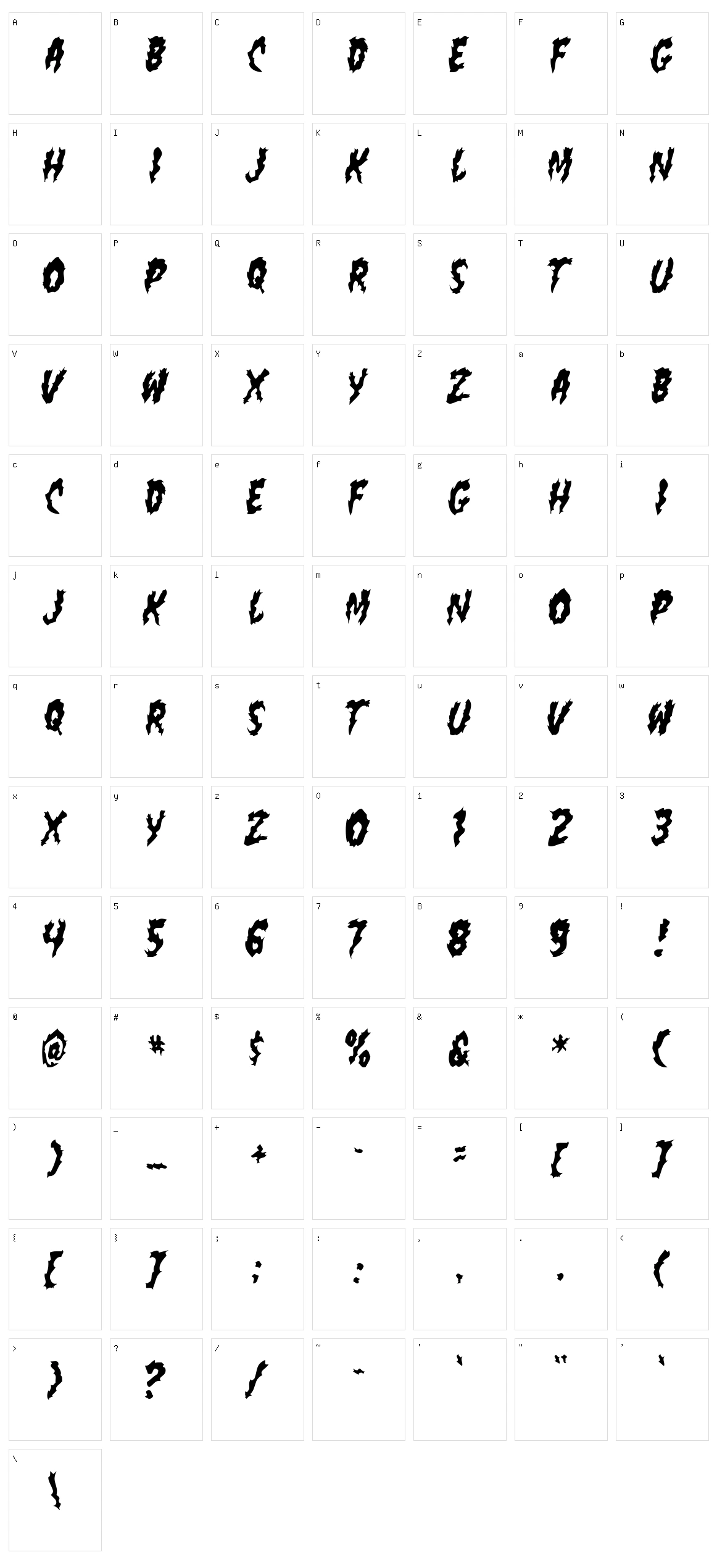 Flamin Poo Character Set